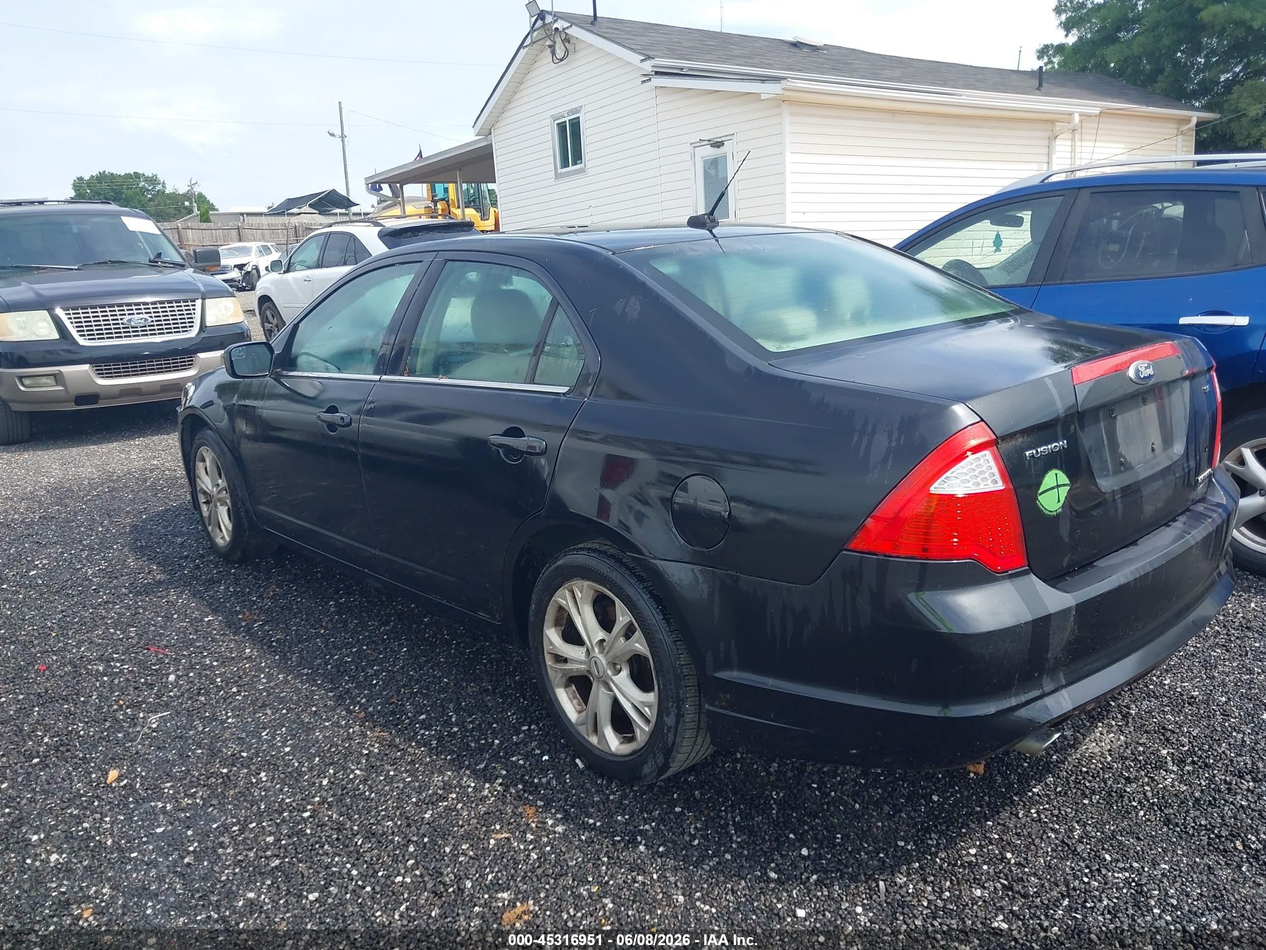 2012 Ford Fusion Se Black vin: 3FAHP0HG5CR288432