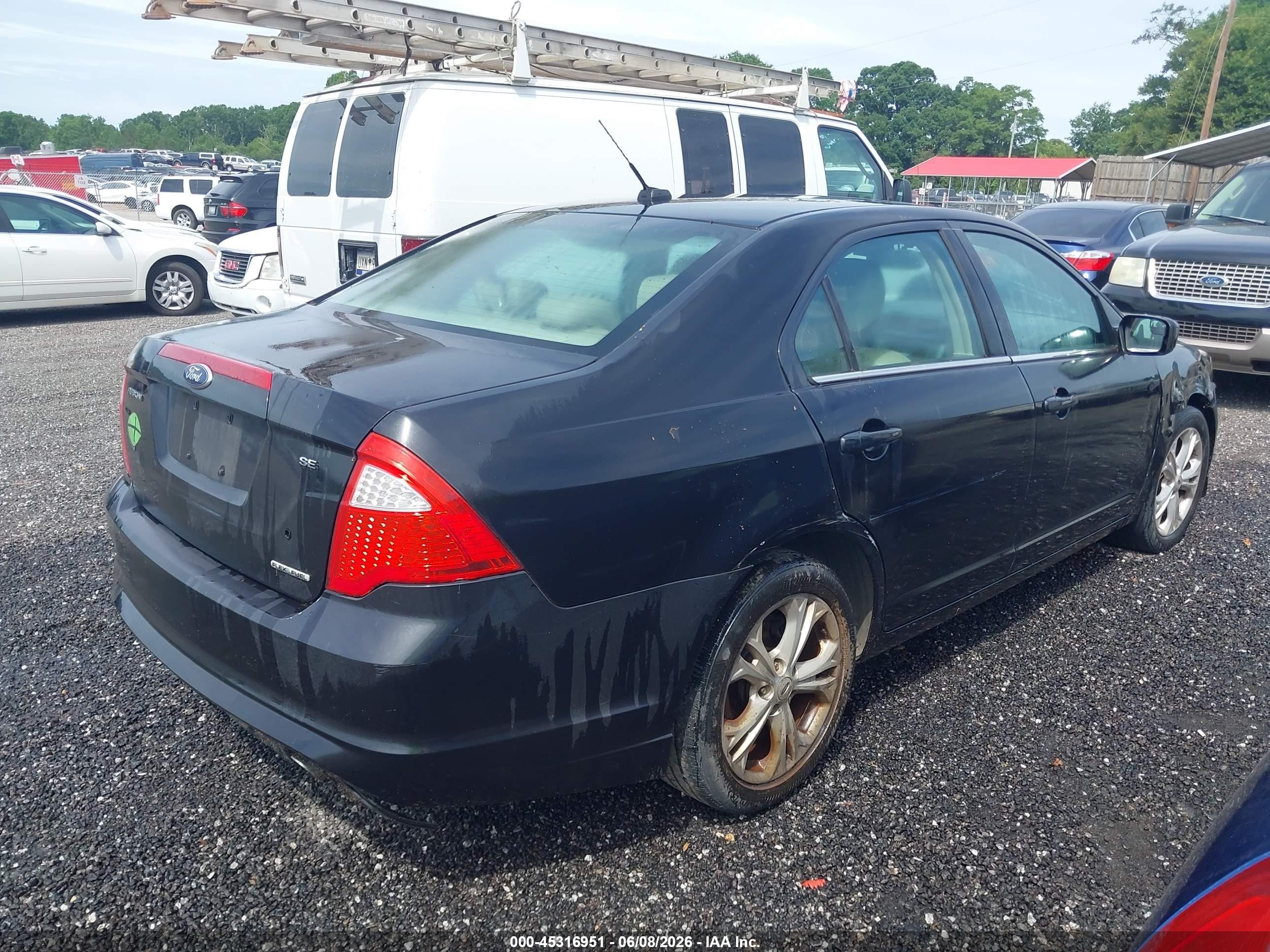 2012 Ford Fusion Se Black vin: 3FAHP0HG5CR288432