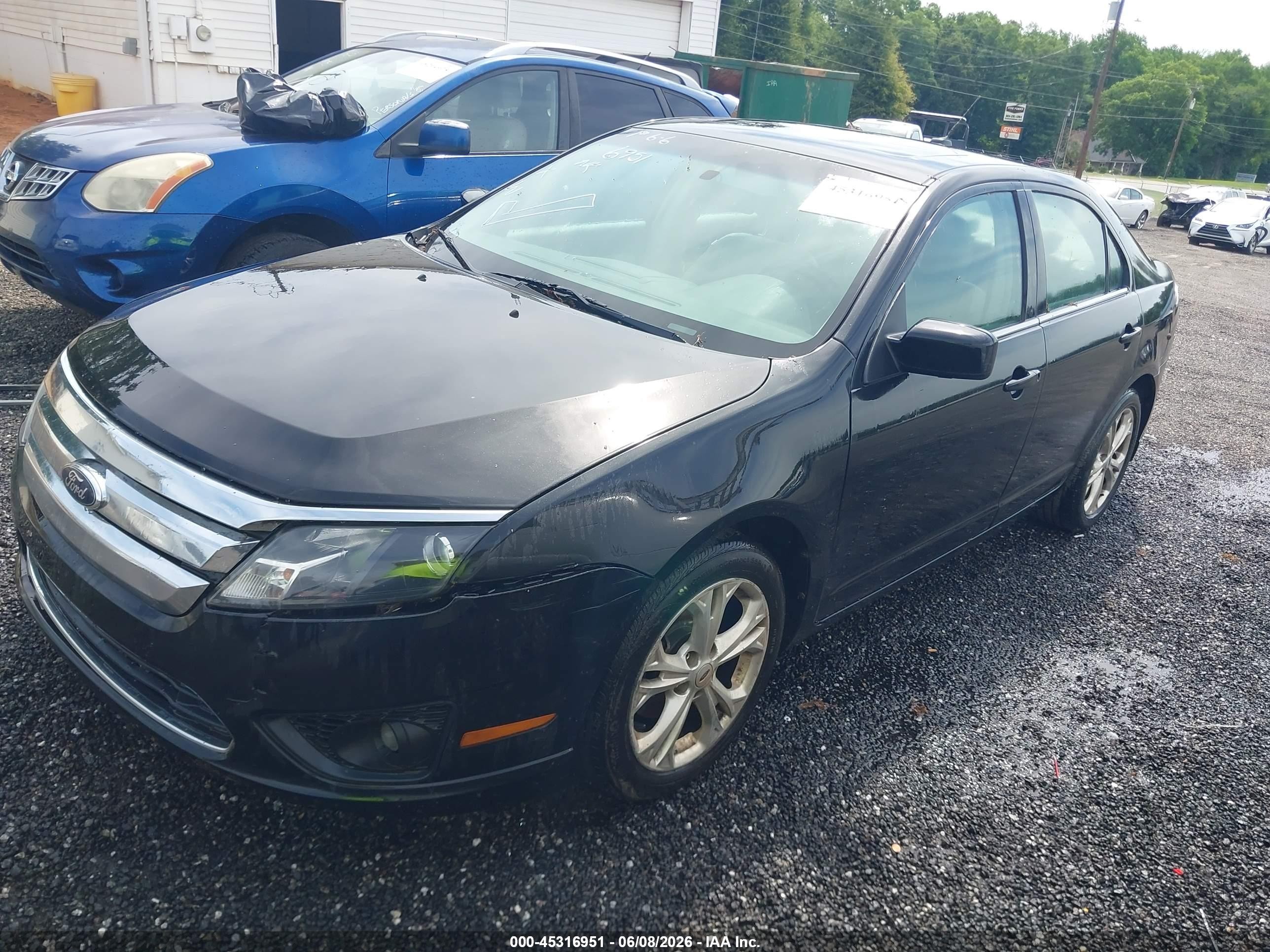 2012 Ford Fusion Se Black vin: 3FAHP0HG5CR288432