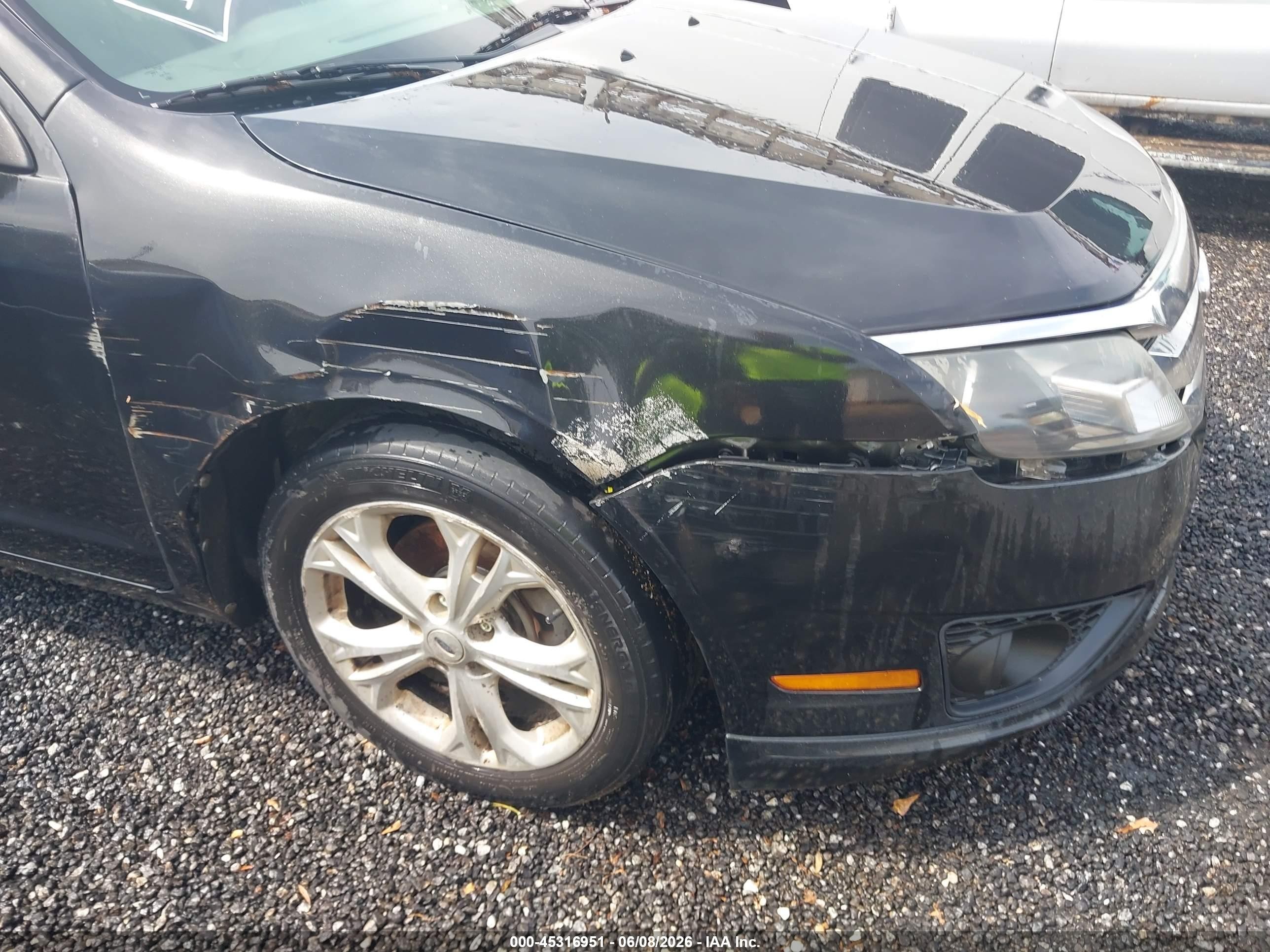 2012 Ford Fusion Se Black vin: 3FAHP0HG5CR288432