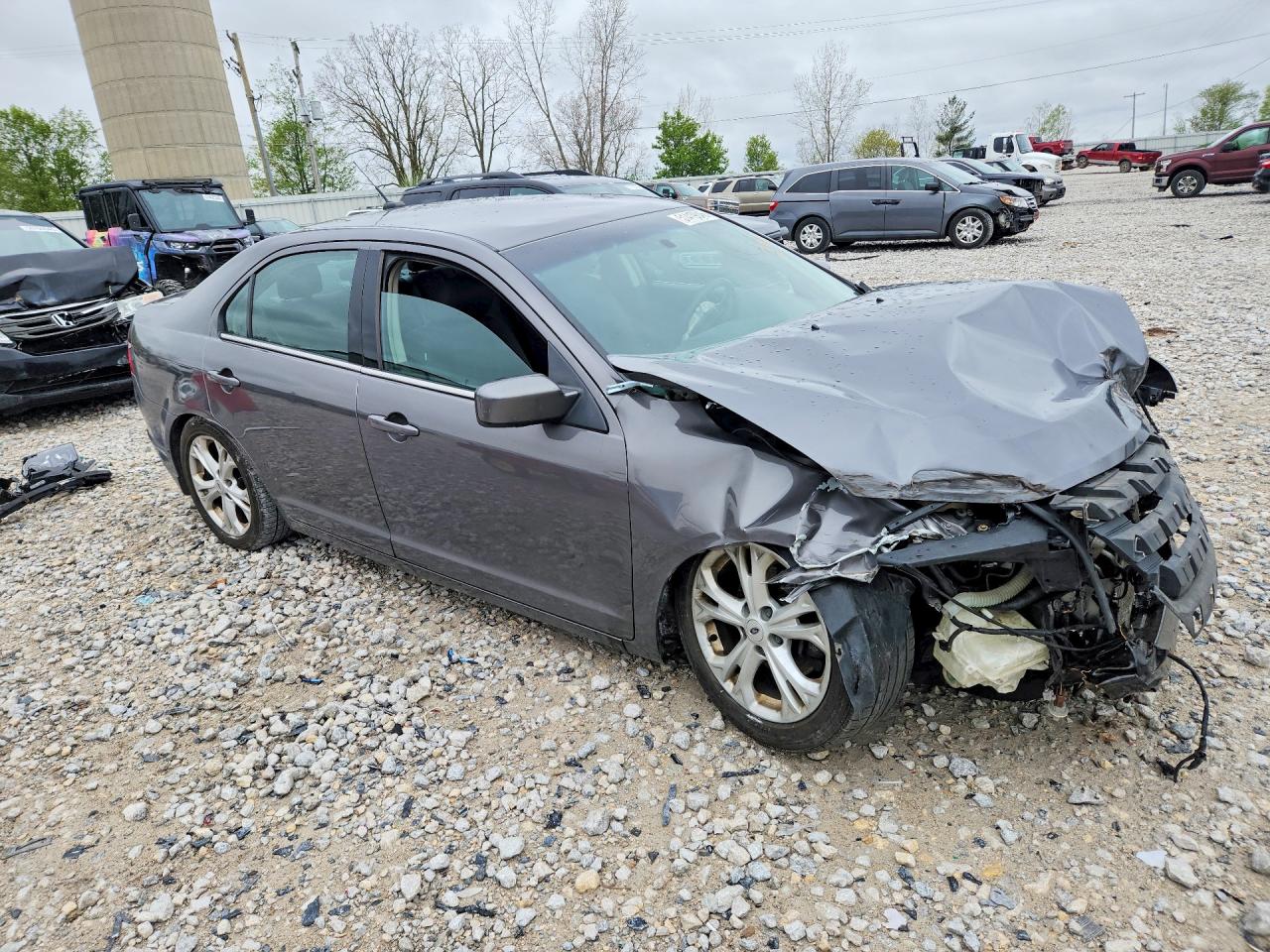 2012 Ford Fusion Se Gray vin: 3FAHP0HG5CR291007