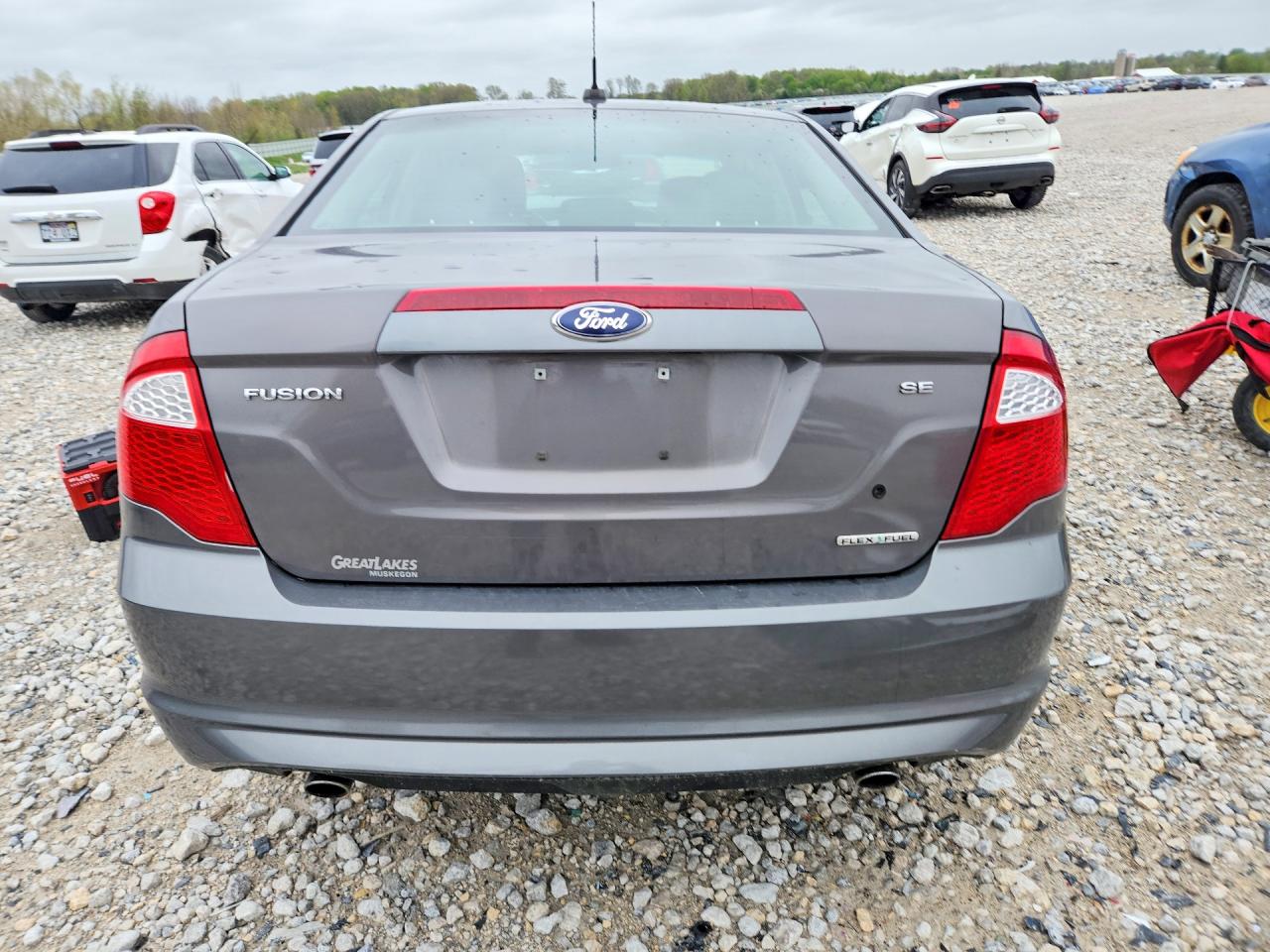 2012 Ford Fusion Se Gray vin: 3FAHP0HG5CR291007