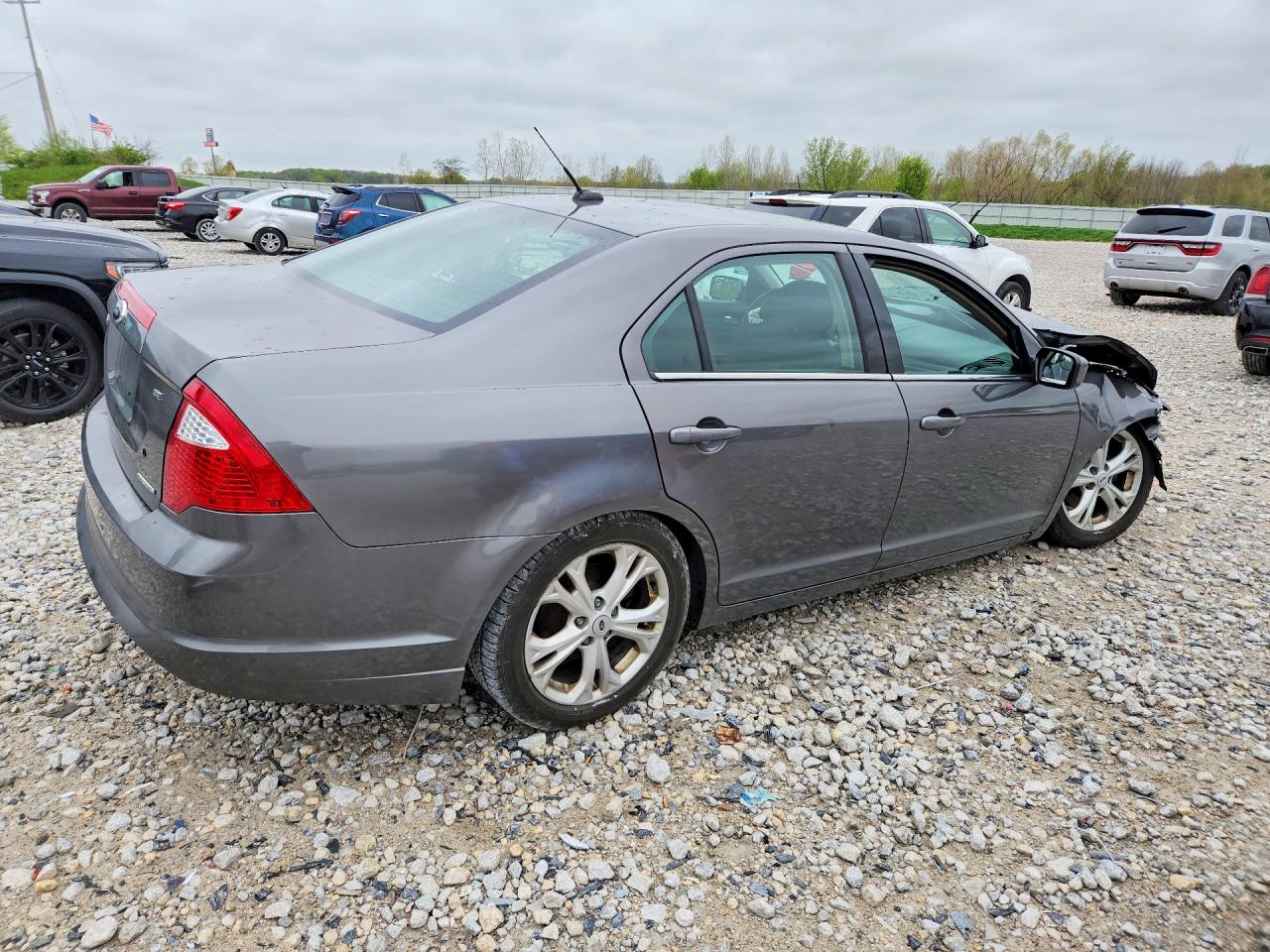 2012 Ford Fusion Se Gray vin: 3FAHP0HG5CR291007