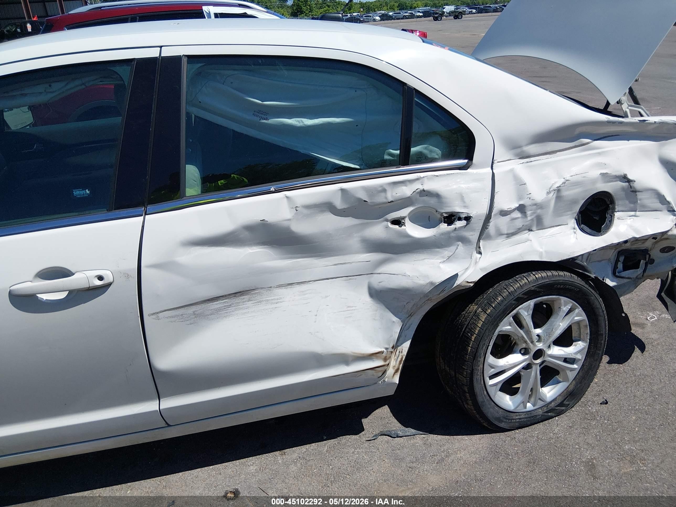 2012 Ford Fusion Se White vin: 3FAHP0HG5CR445909
