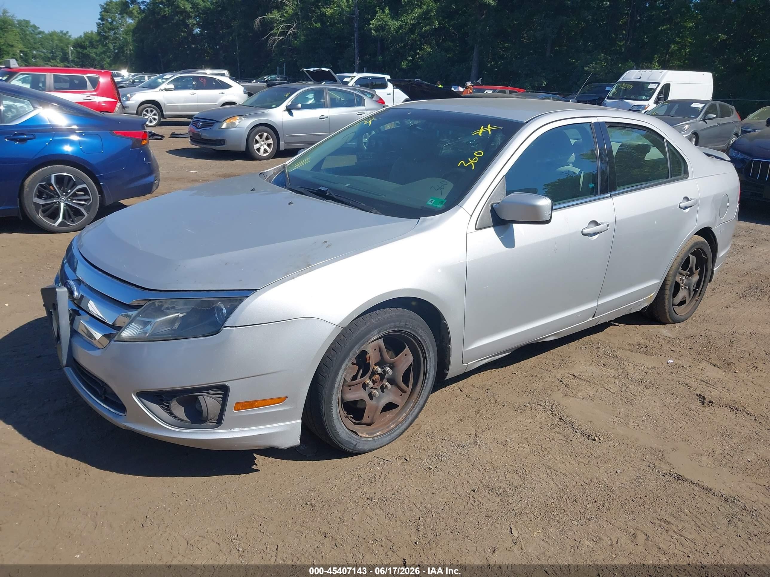 2010 Ford Fusion Se Silver vin: 3FAHP0HG6AR341636