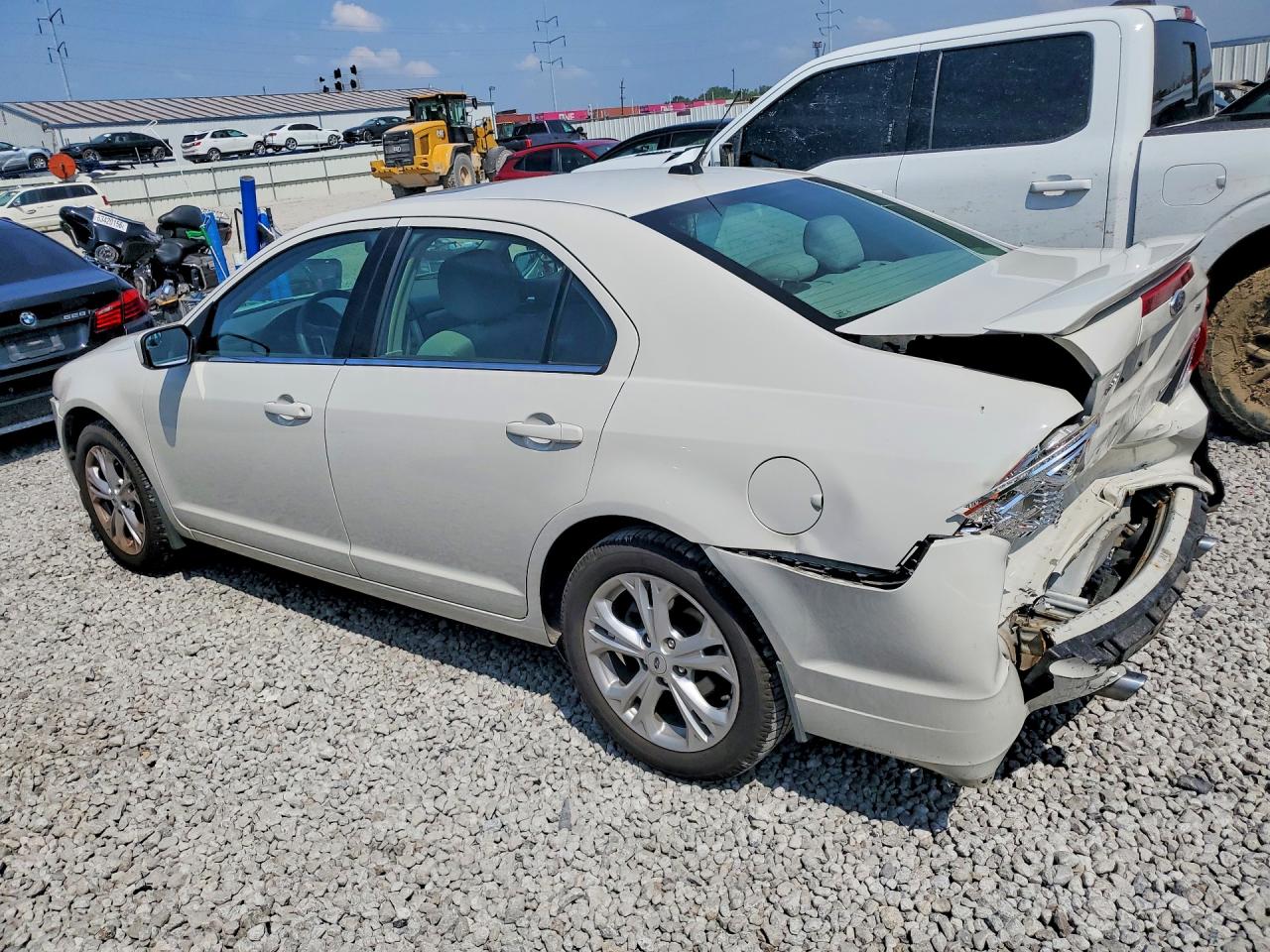 2012 Ford Fusion Se White vin: 3FAHP0HG6CR236470