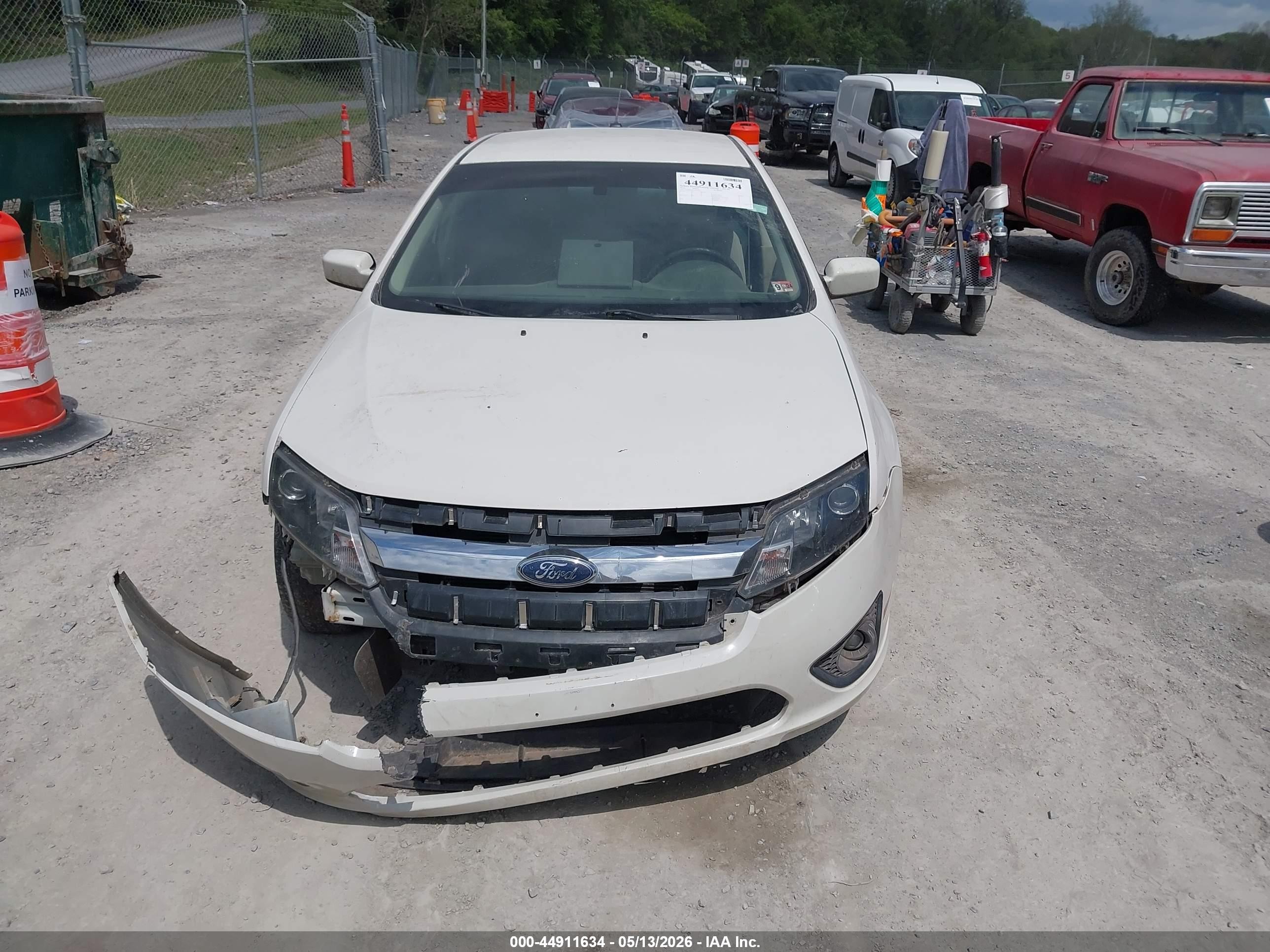 2010 Ford Fusion Se White vin: 3FAHP0HG7AR114973