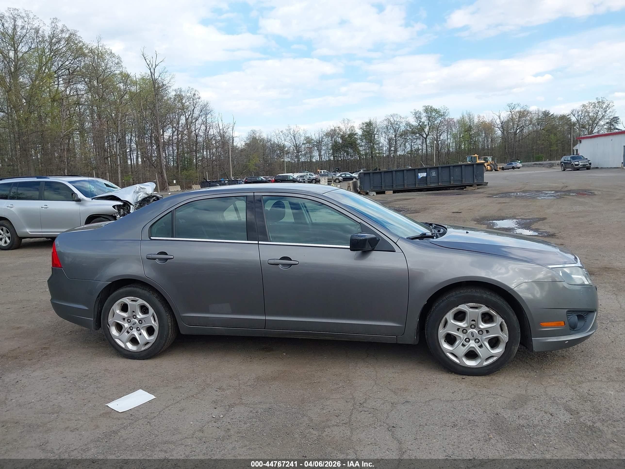 2010 Ford Fusion Se Gray vin: 3FAHP0HG7AR116481