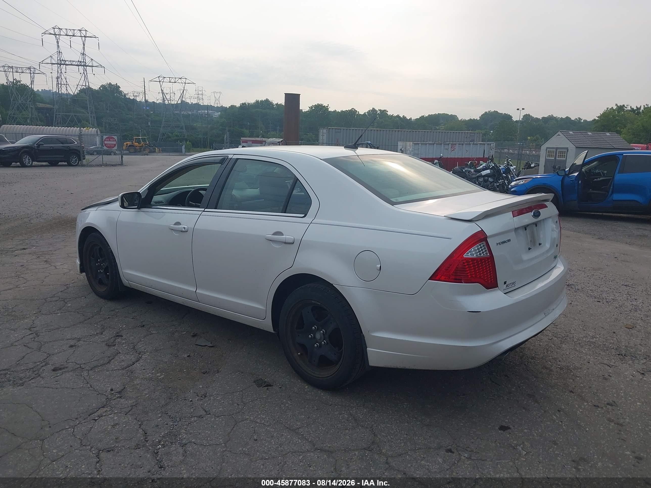 2010 Ford Fusion Se White vin: 3FAHP0HG7AR279292