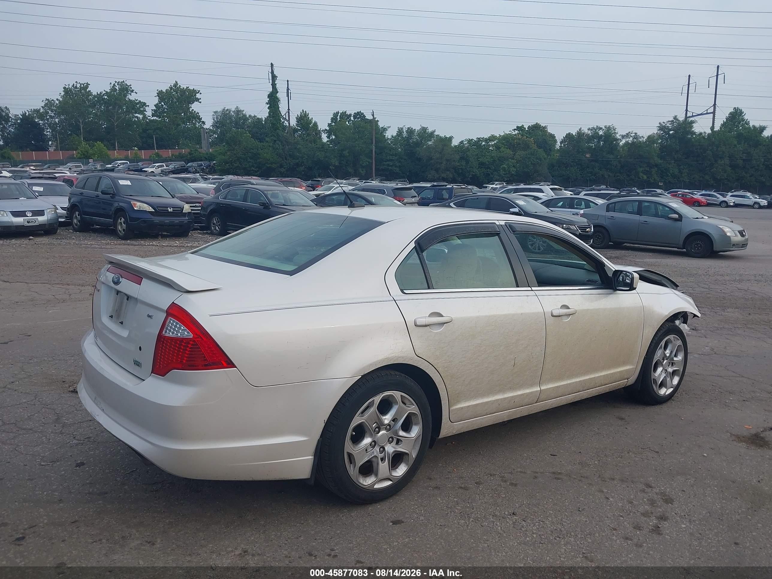 2010 Ford Fusion Se White vin: 3FAHP0HG7AR279292