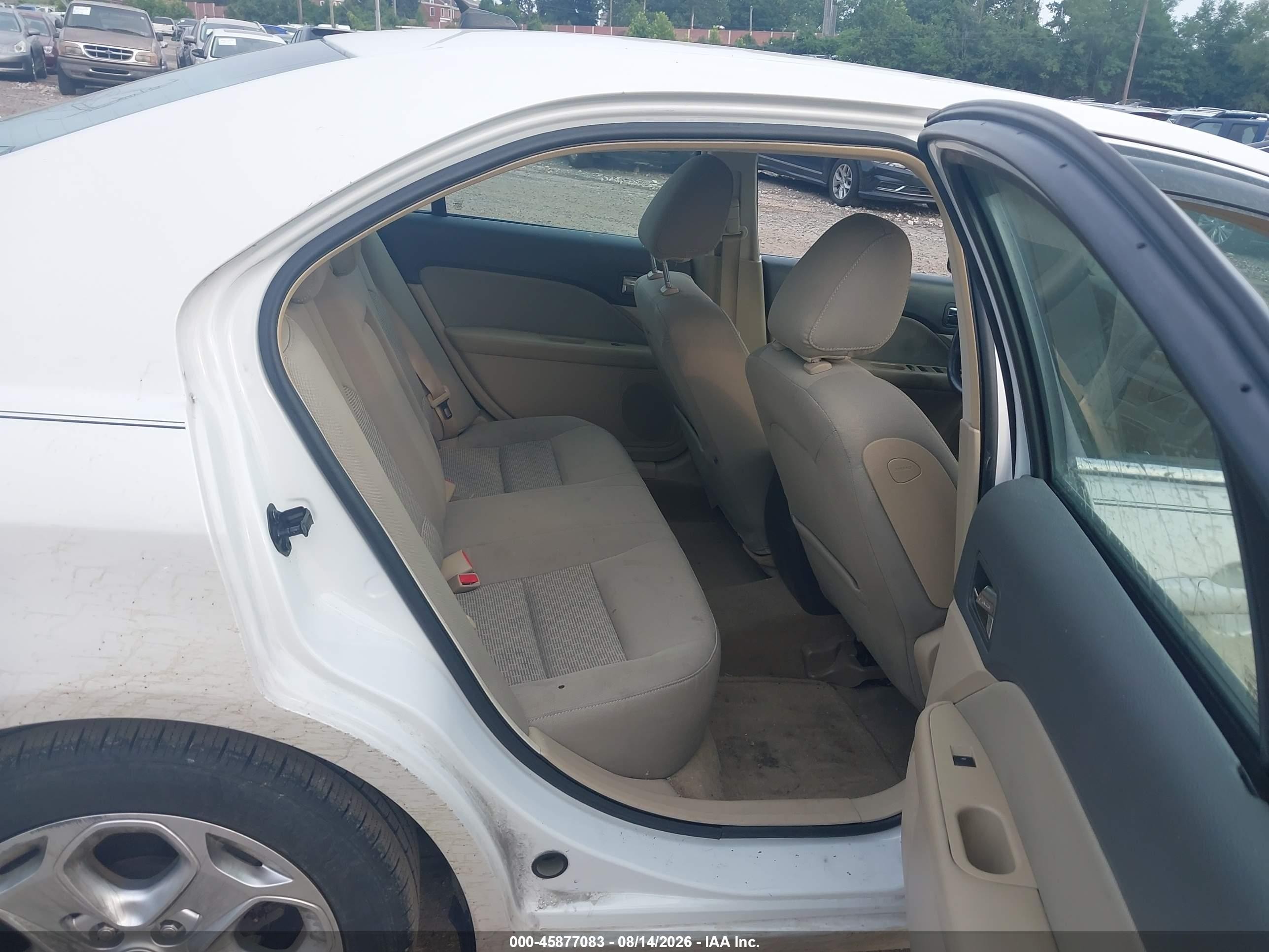 2010 Ford Fusion Se White vin: 3FAHP0HG7AR279292