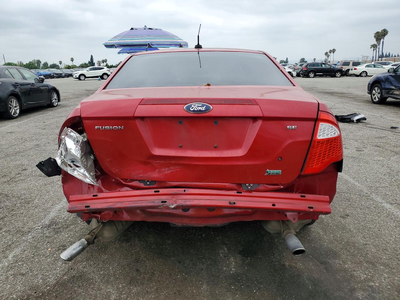 2010 Ford Fusion Se Red vin: 3FAHP0HG7AR356081