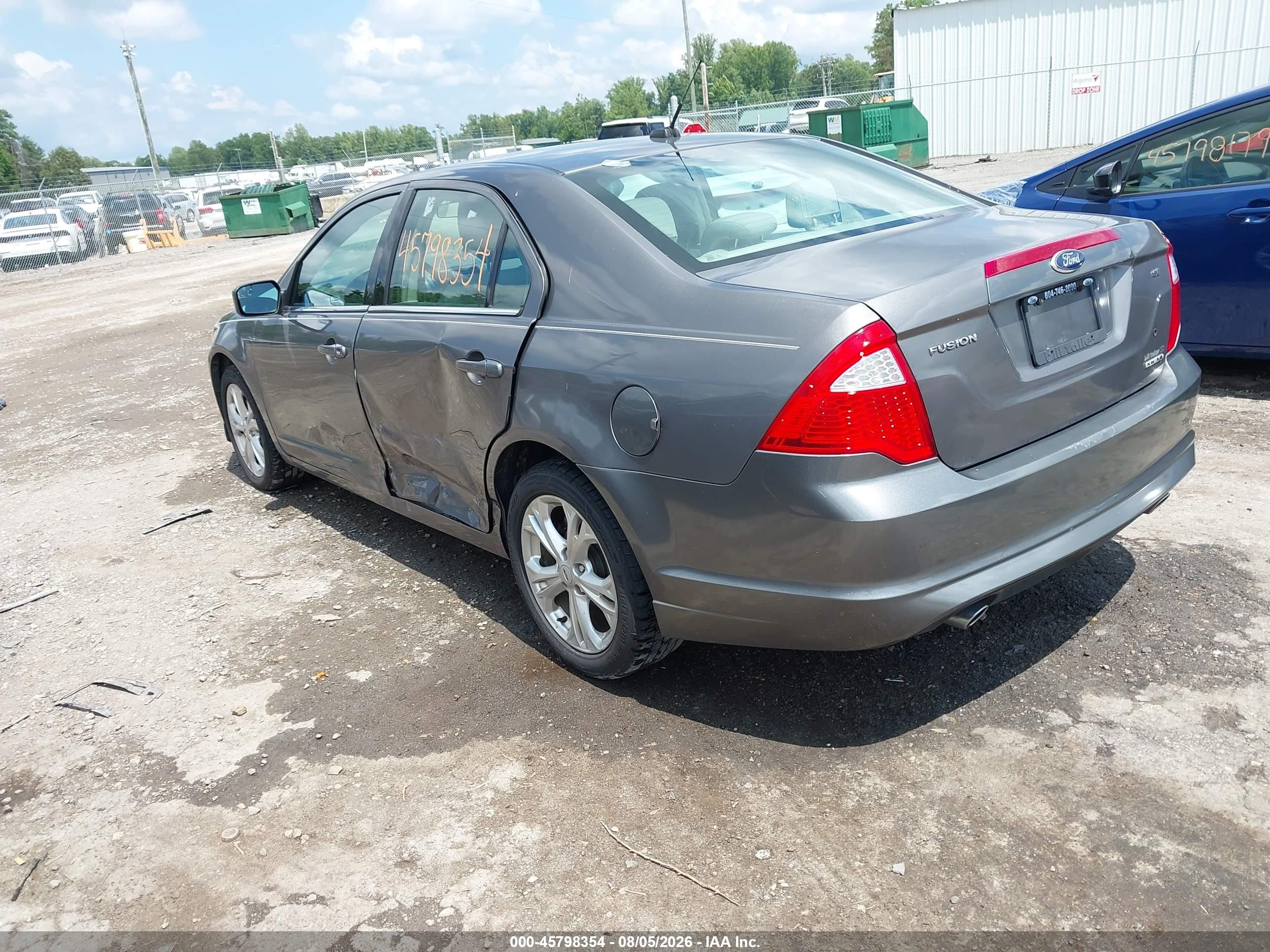 2012 Ford Fusion Se Brown vin: 3FAHP0HG7CR343012
