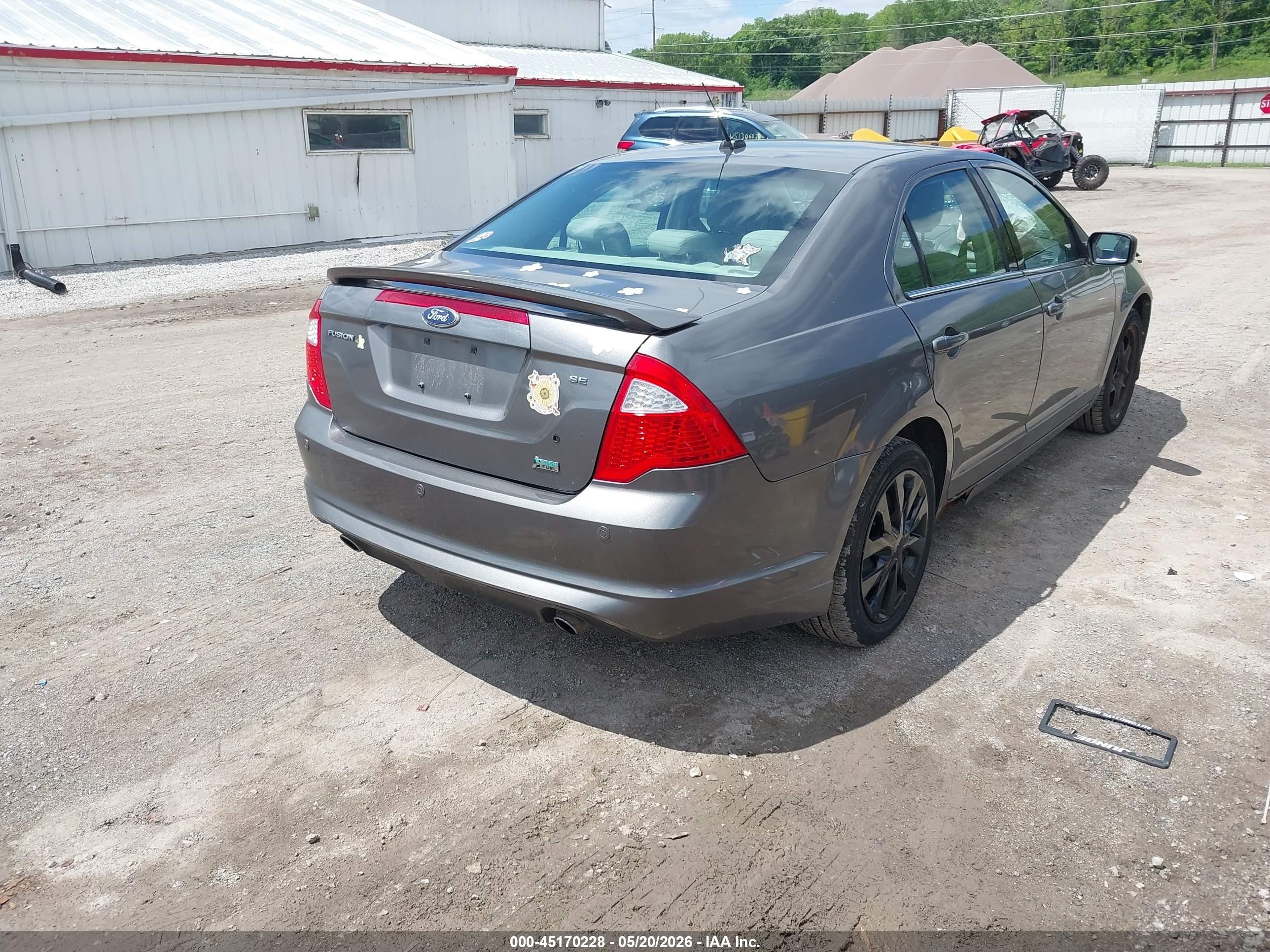 2010 Ford Fusion Se Gray vin: 3FAHP0HG8AR324787