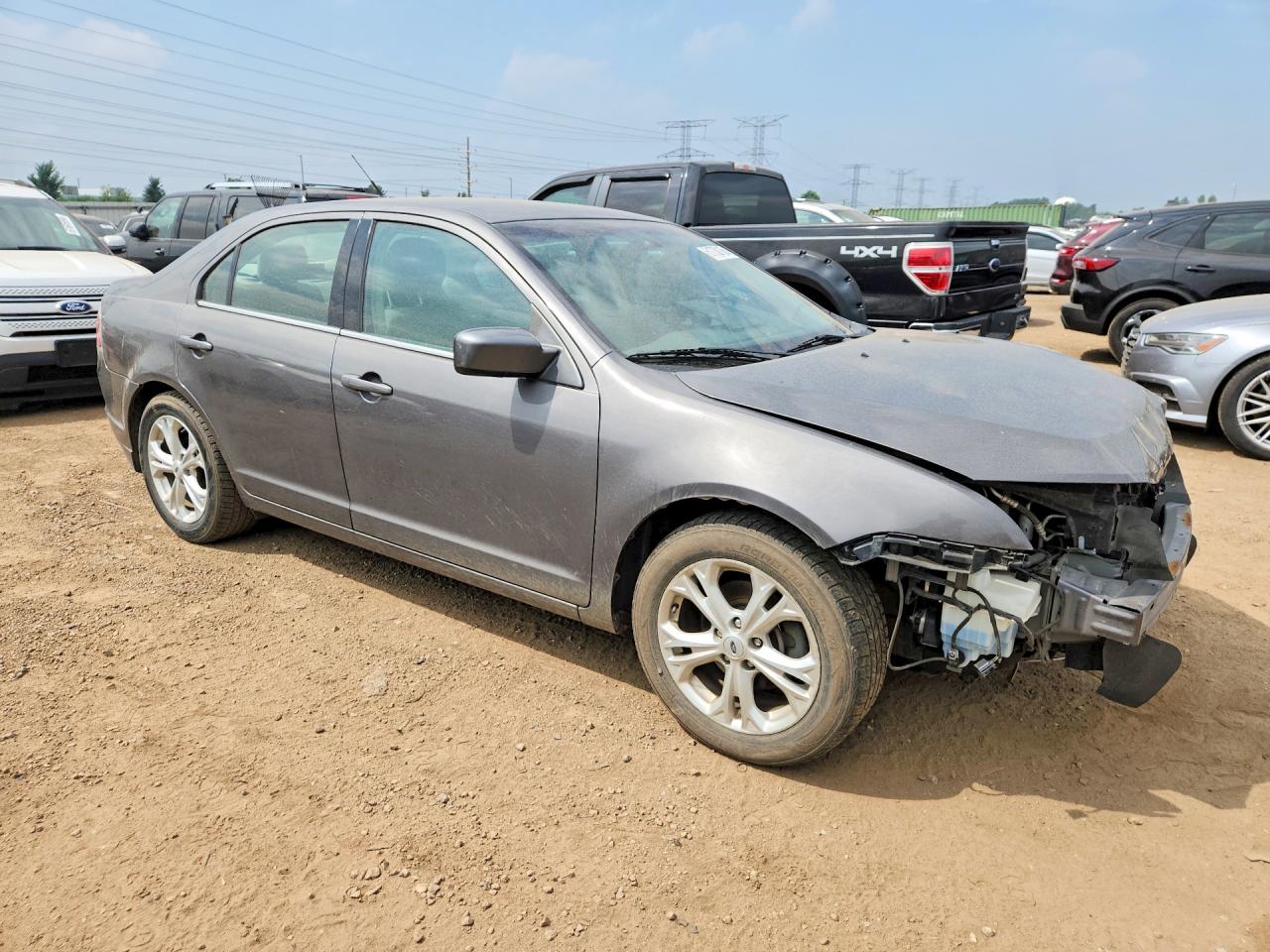 2012 Ford Fusion Se Gray vin: 3FAHP0HG8CR232145