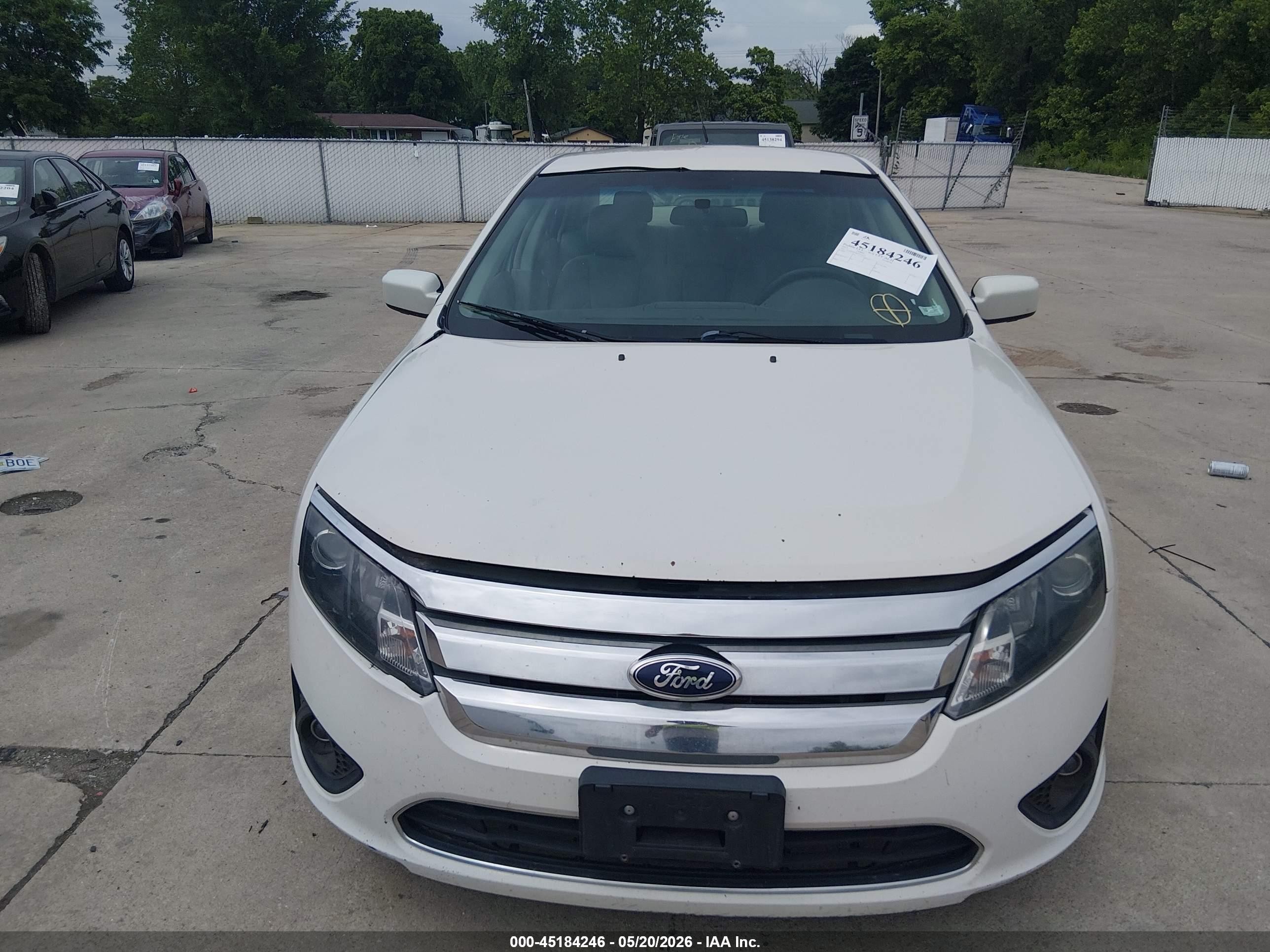2012 Ford Fusion Se Белый vin: 3FAHP0HG8CR275125