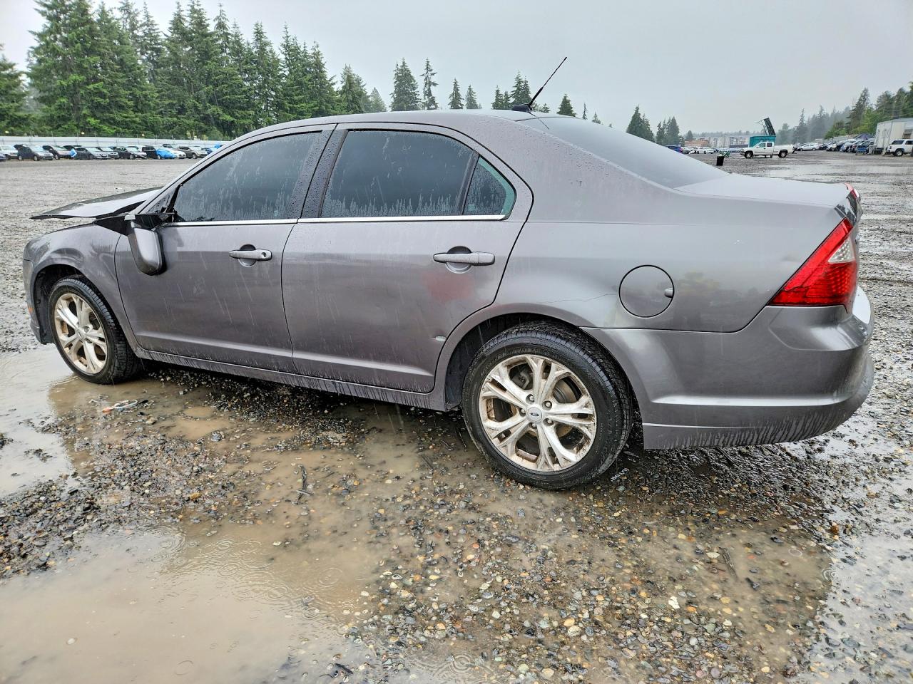 2012 Ford Fusion Se Gray vin: 3FAHP0HG8CR366511