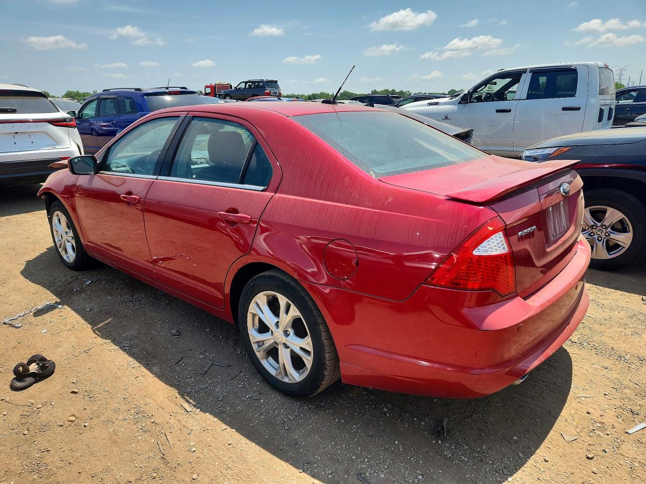 2012 Ford Fusion Se Red vin: 3FAHP0HG9CR376271