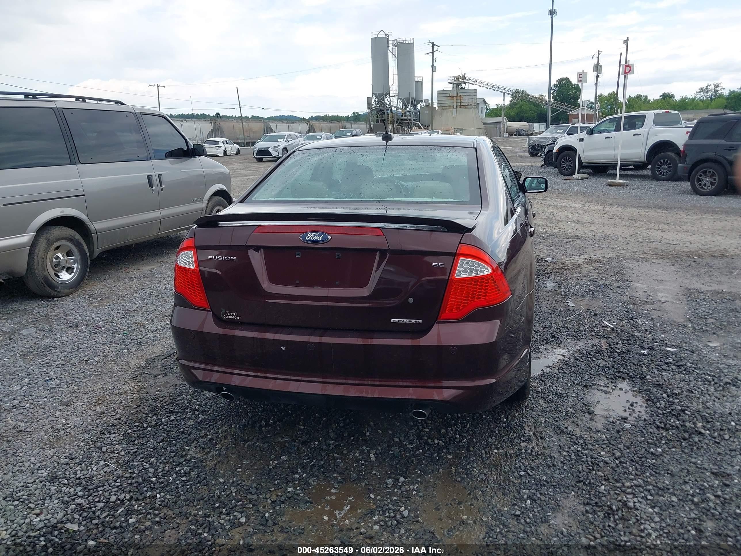 2012 Ford Fusion Se Burgundy vin: 3FAHP0HGXCR216352