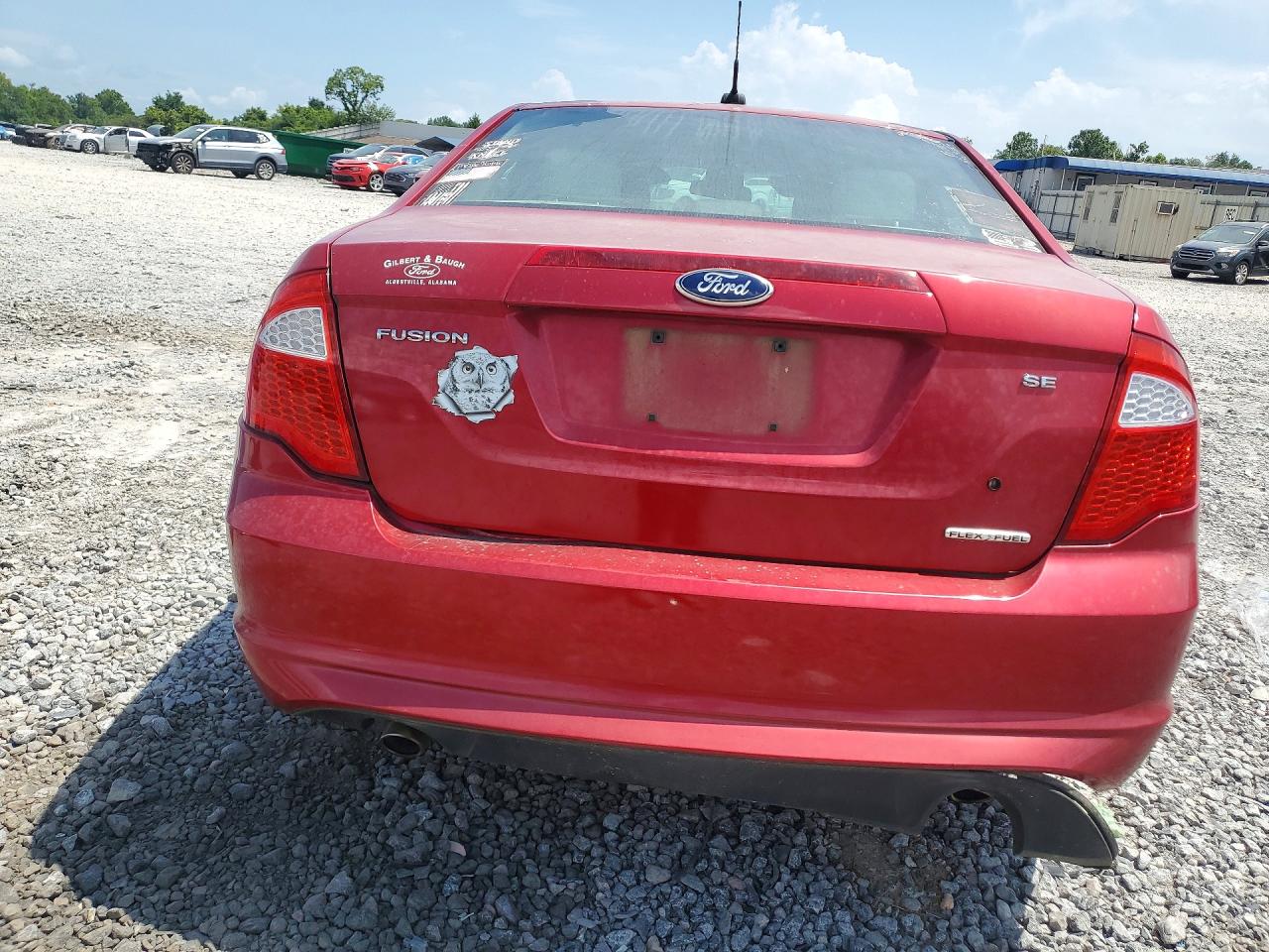 2012 Ford Fusion Se Red vin: 3FAHP0HGXCR422657