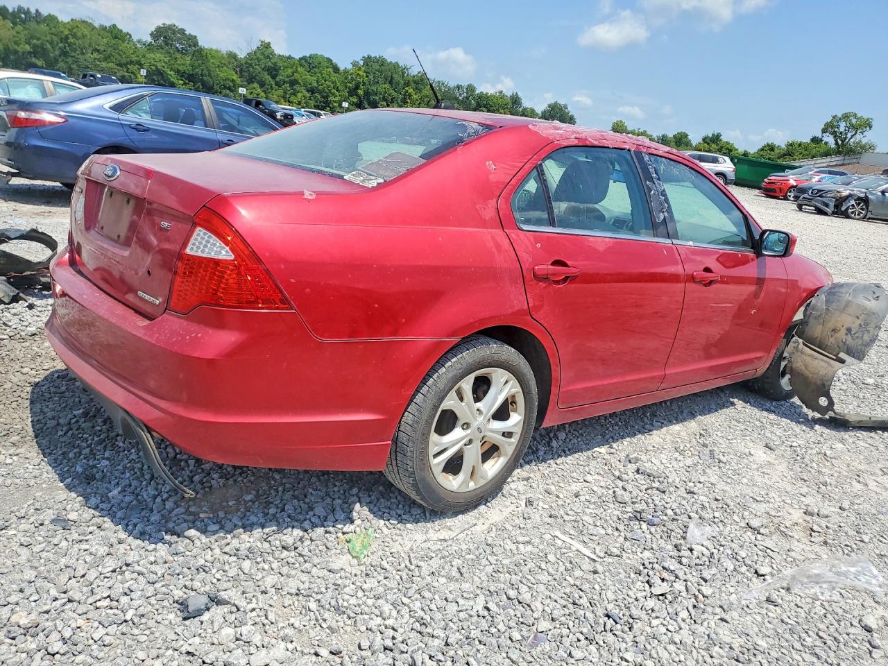 2012 Ford Fusion Se Red vin: 3FAHP0HGXCR422657