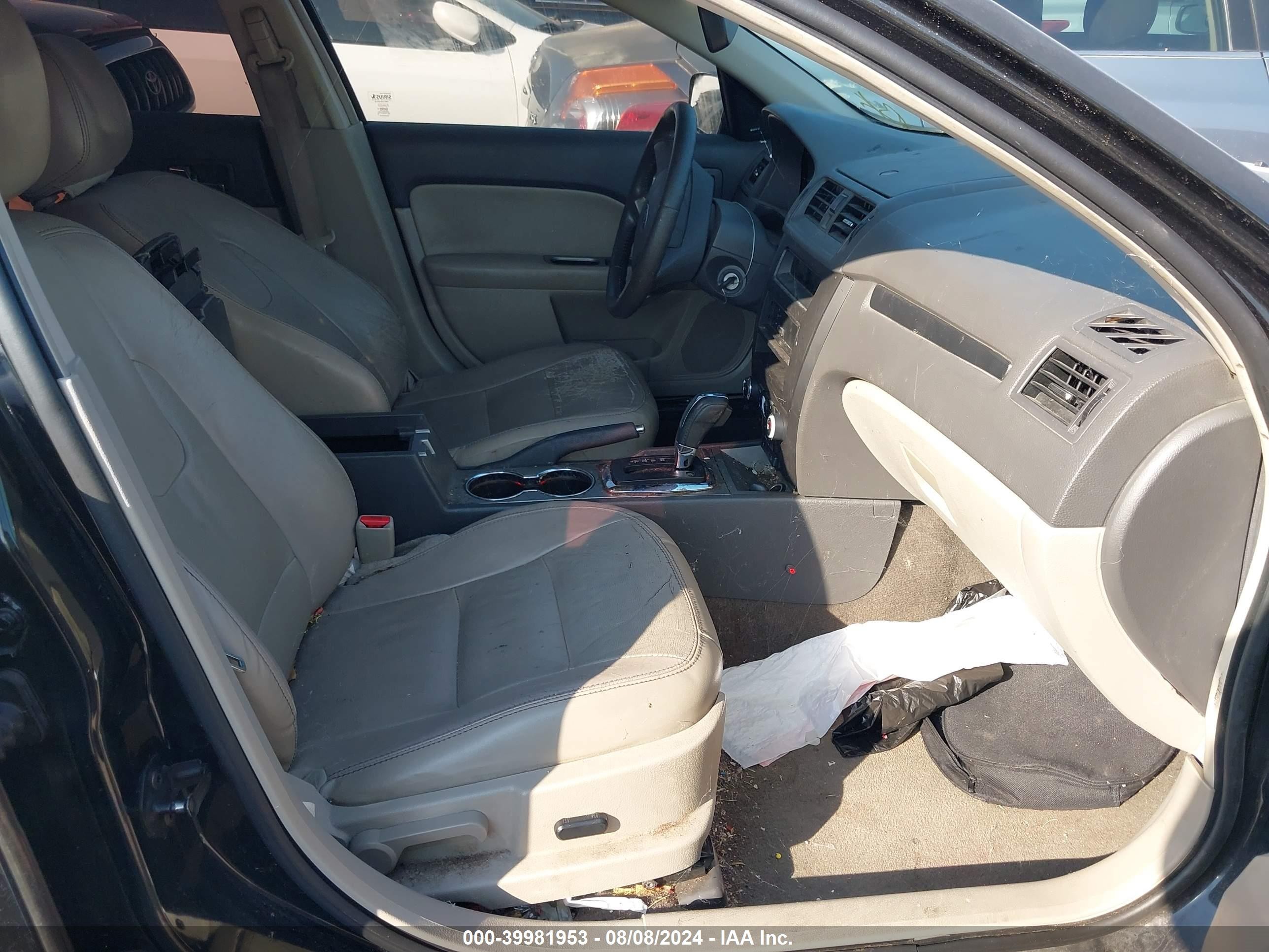 2010 Ford Fusion Sel Black vin: 3FAHP0JA0AR177659