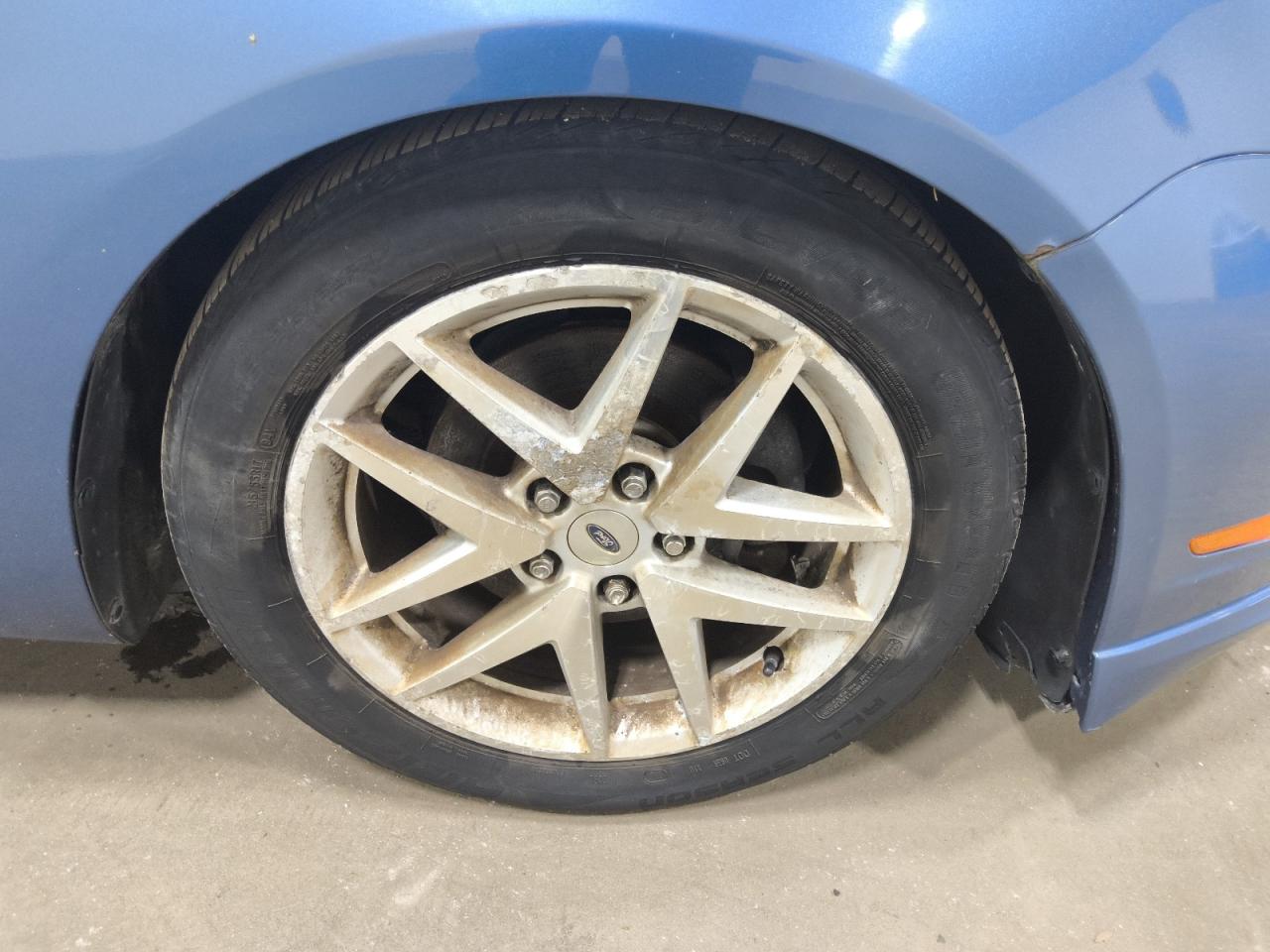 2010 Ford Fusion Sel Blue vin: 3FAHP0JA0AR237293 Damage: Right Front Wheel, Curb Rash, > 12 Inches