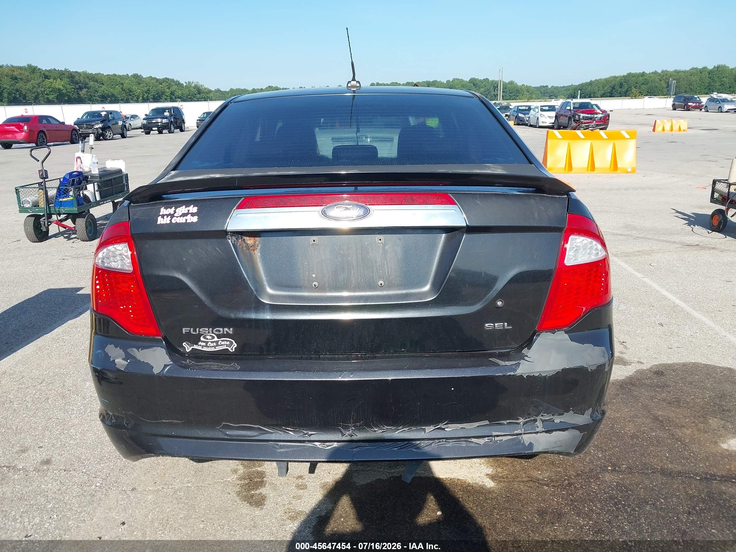 2010 Ford Fusion Sel Black vin: 3FAHP0JA0AR387775