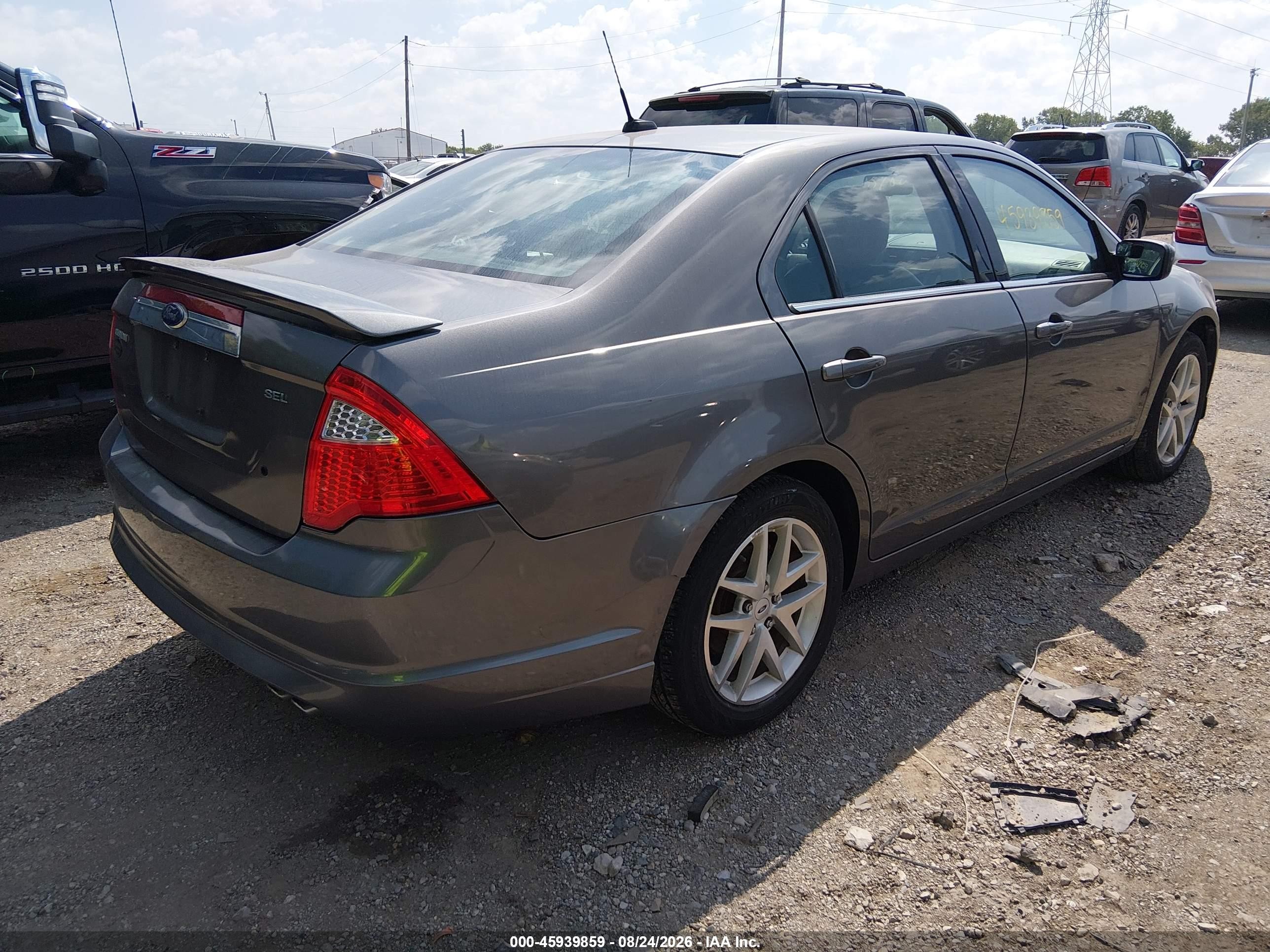 2010 Ford Fusion Sel Gray vin: 3FAHP0JA0AR402145