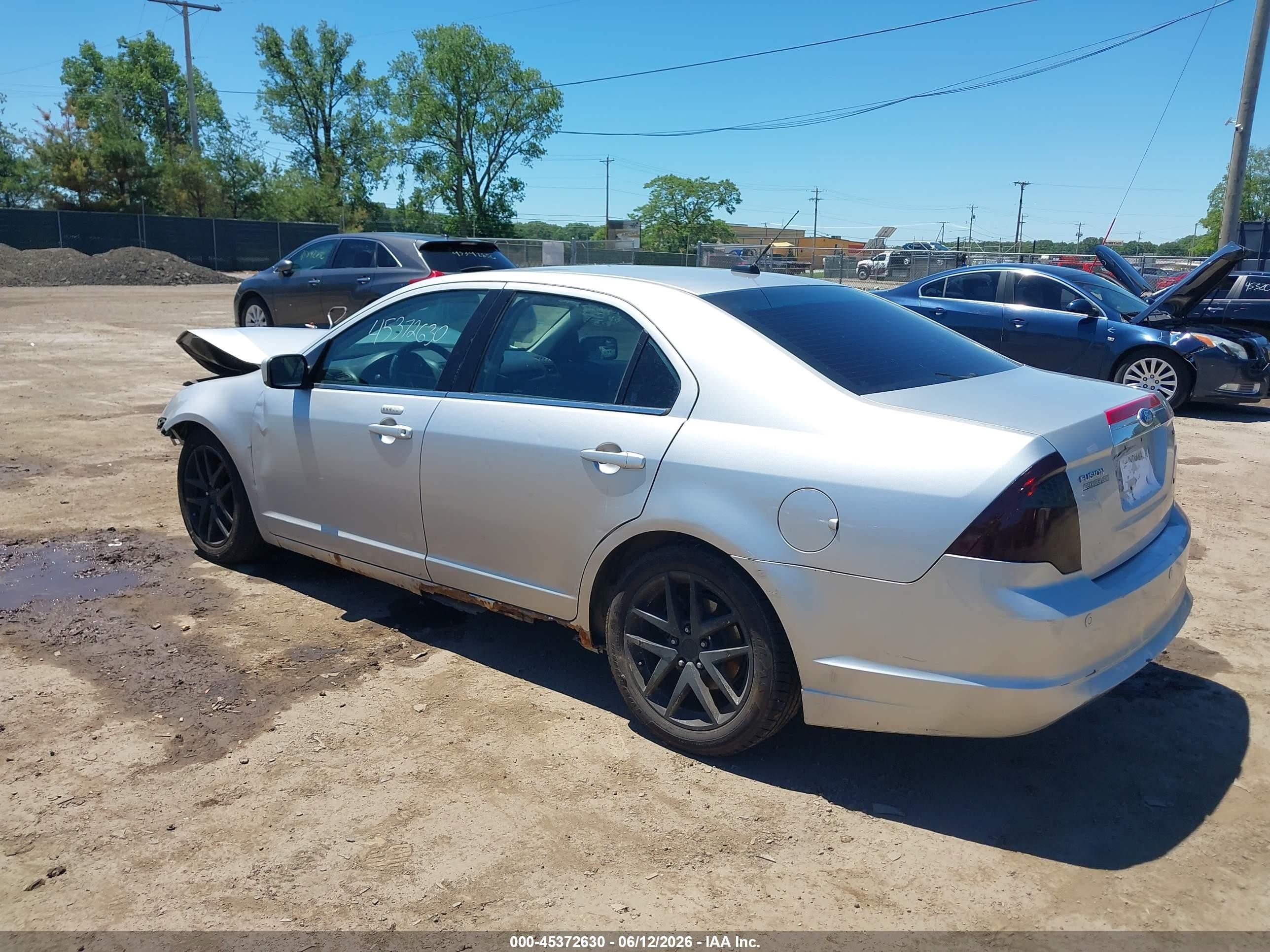 2011 Ford Fusion Sel Silver vin: 3FAHP0JA0BR180174