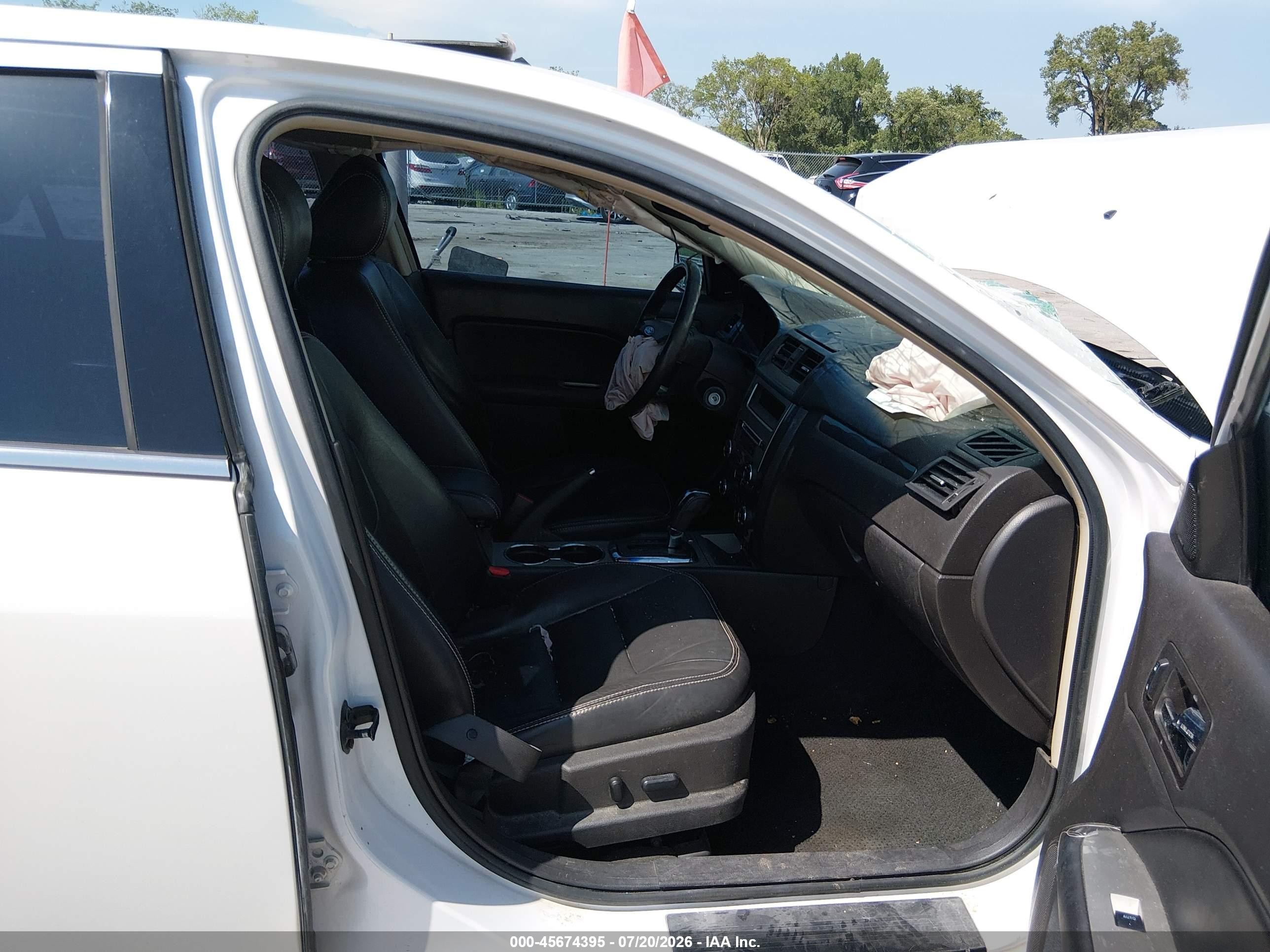 2011 Ford Fusion Sel Белый vin: 3FAHP0JA0BR219832