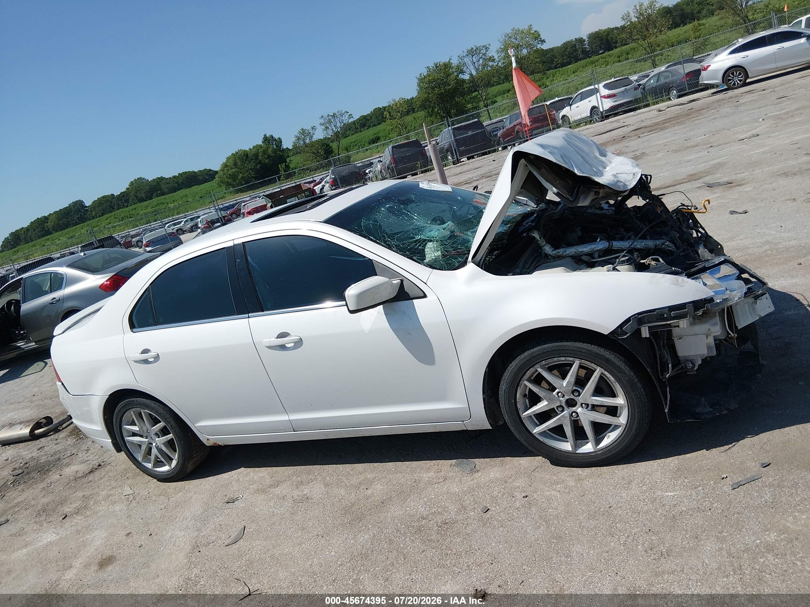 2011 Ford Fusion Sel Белый vin: 3FAHP0JA0BR219832