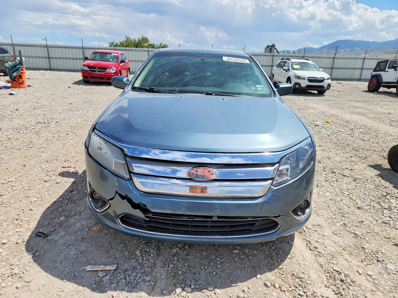 2011 Ford Fusion Sel Teal vin: 3FAHP0JA0BR256735