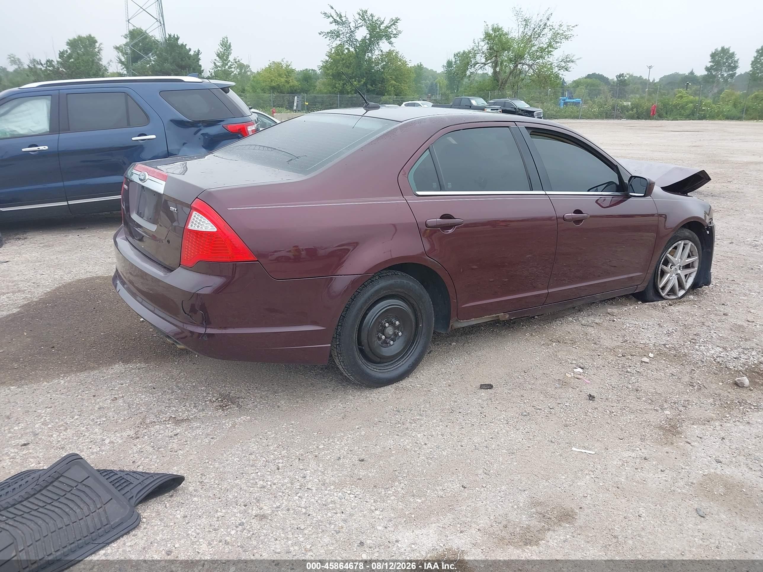2011 Ford Fusion Sel Бордовый vin: 3FAHP0JA0BR262907