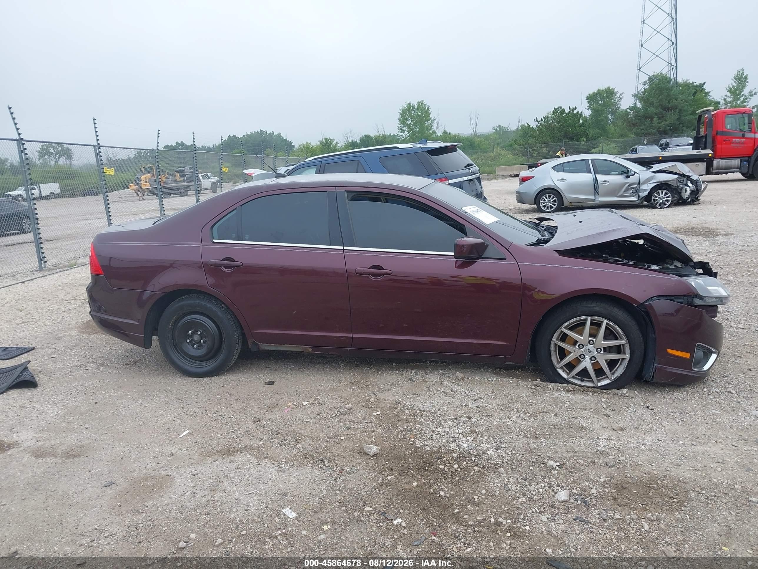 2011 Ford Fusion Sel Бордовый vin: 3FAHP0JA0BR262907