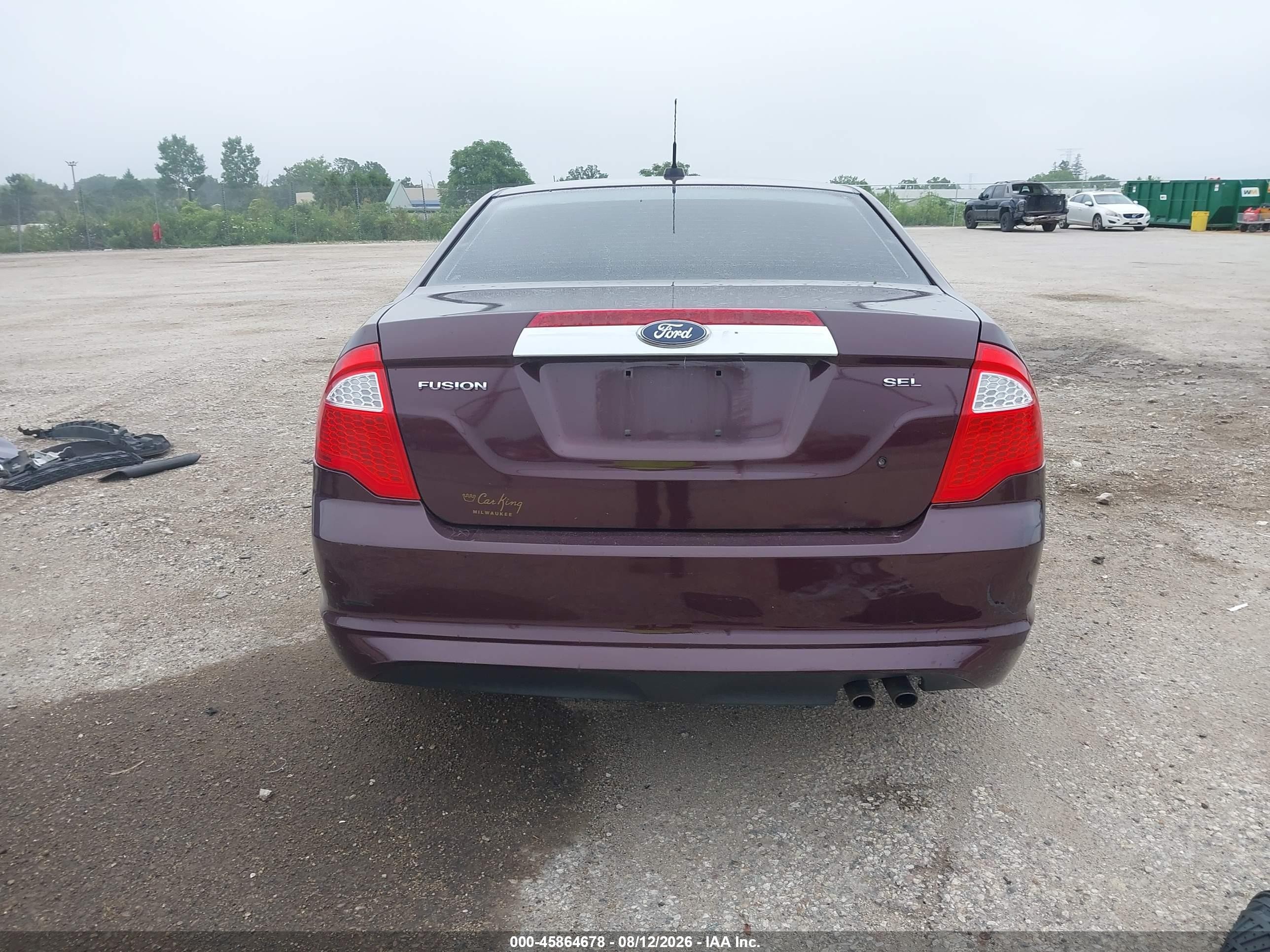 2011 Ford Fusion Sel Бордовый vin: 3FAHP0JA0BR262907