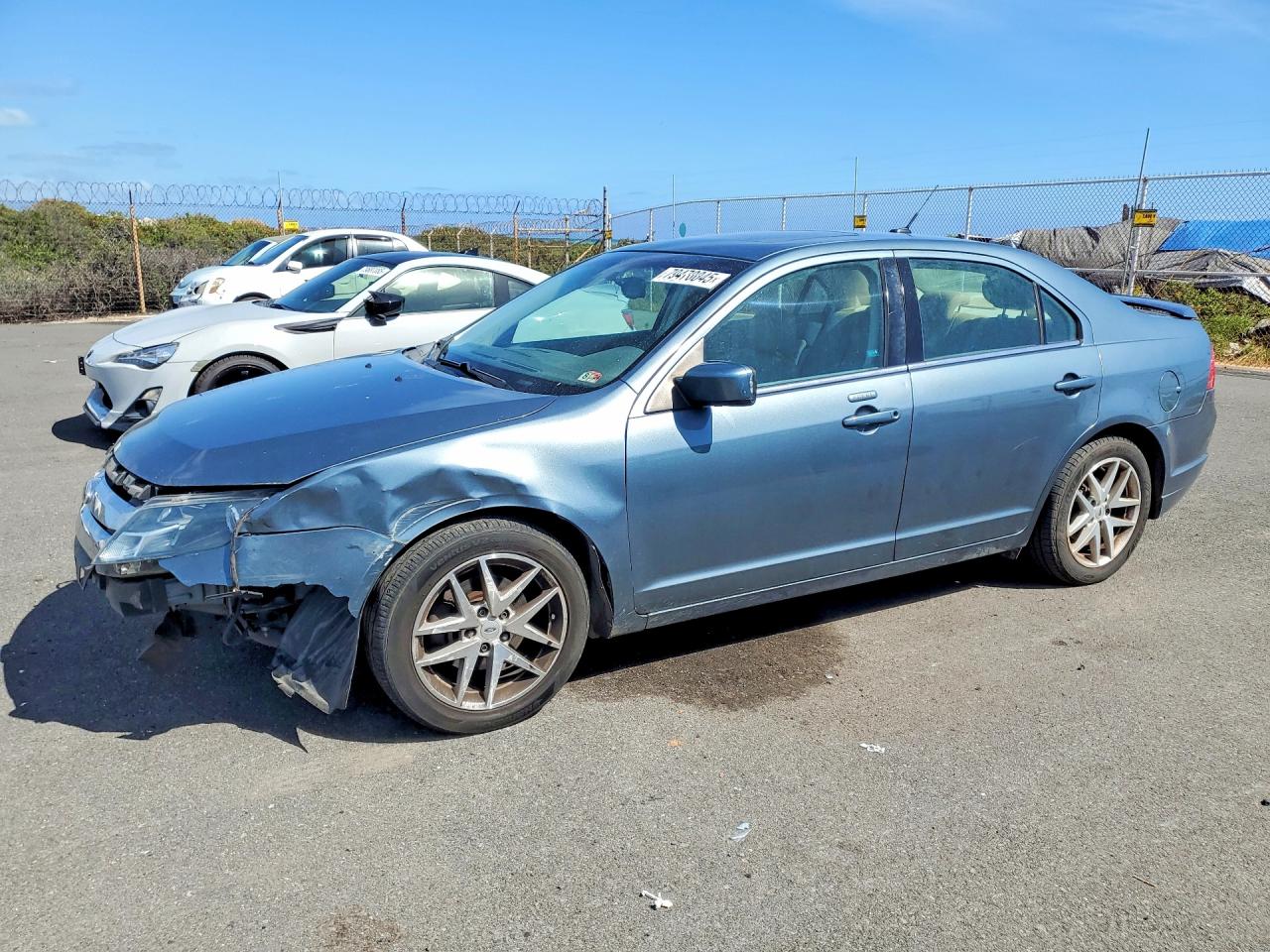 2011 Ford Fusion Sel Синий vin: 3FAHP0JA0BR308218
