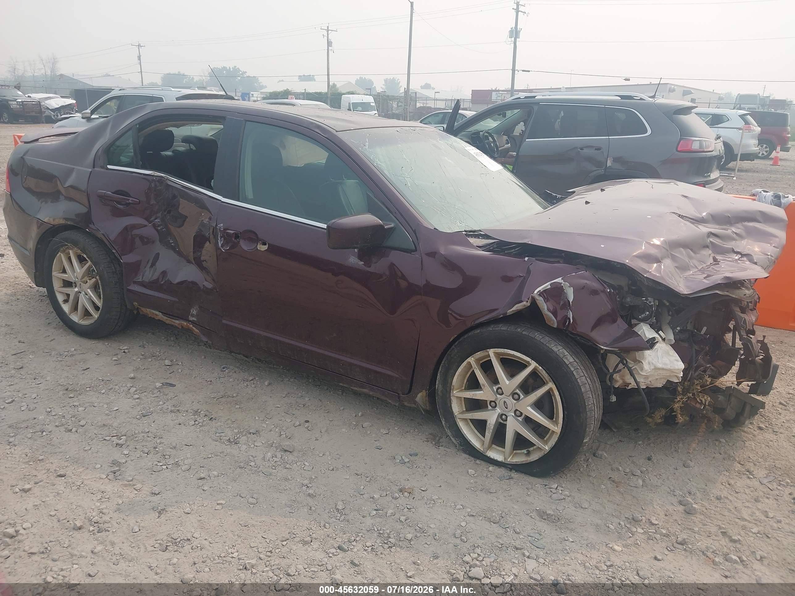 2011 Ford Fusion Sel Maroon vin: 3FAHP0JA0BR316724
