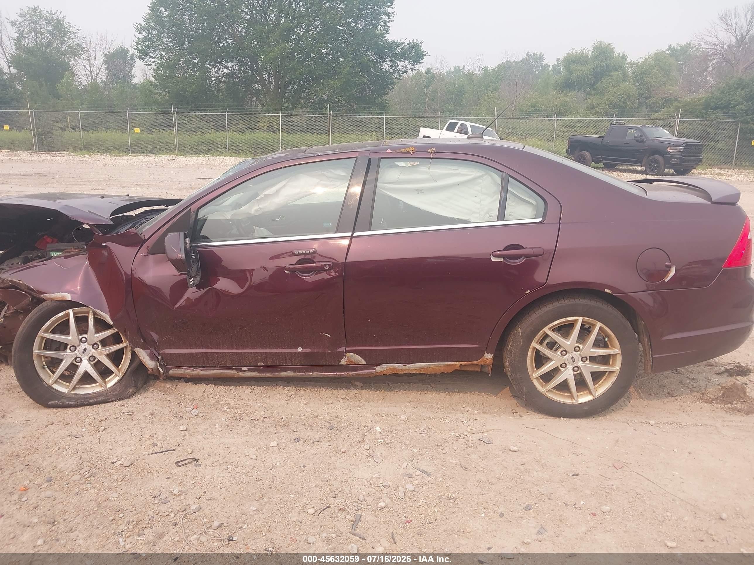 2011 Ford Fusion Sel Maroon vin: 3FAHP0JA0BR316724