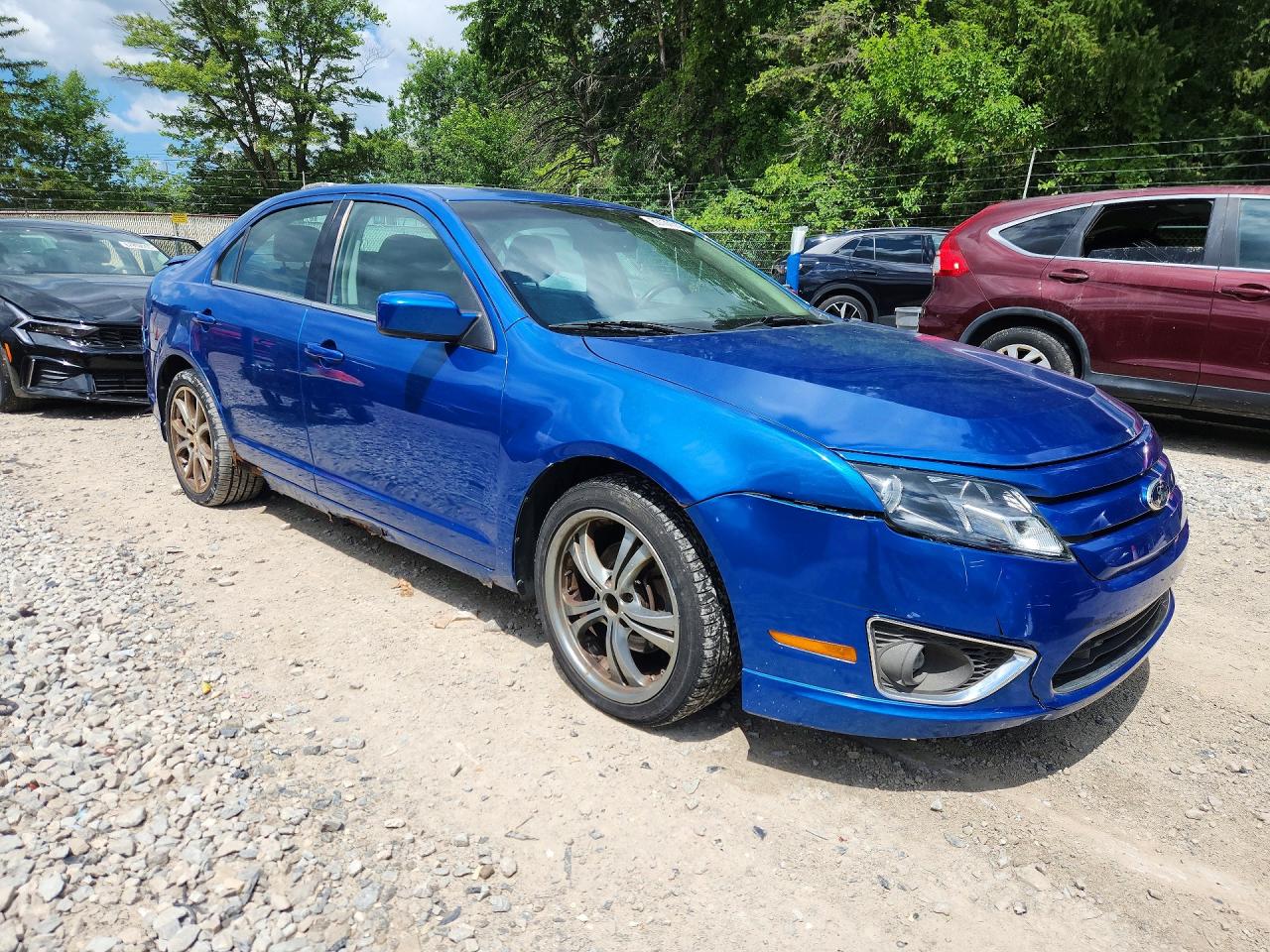 2012 Ford Fusion Sel Blue vin: 3FAHP0JA0CR149489