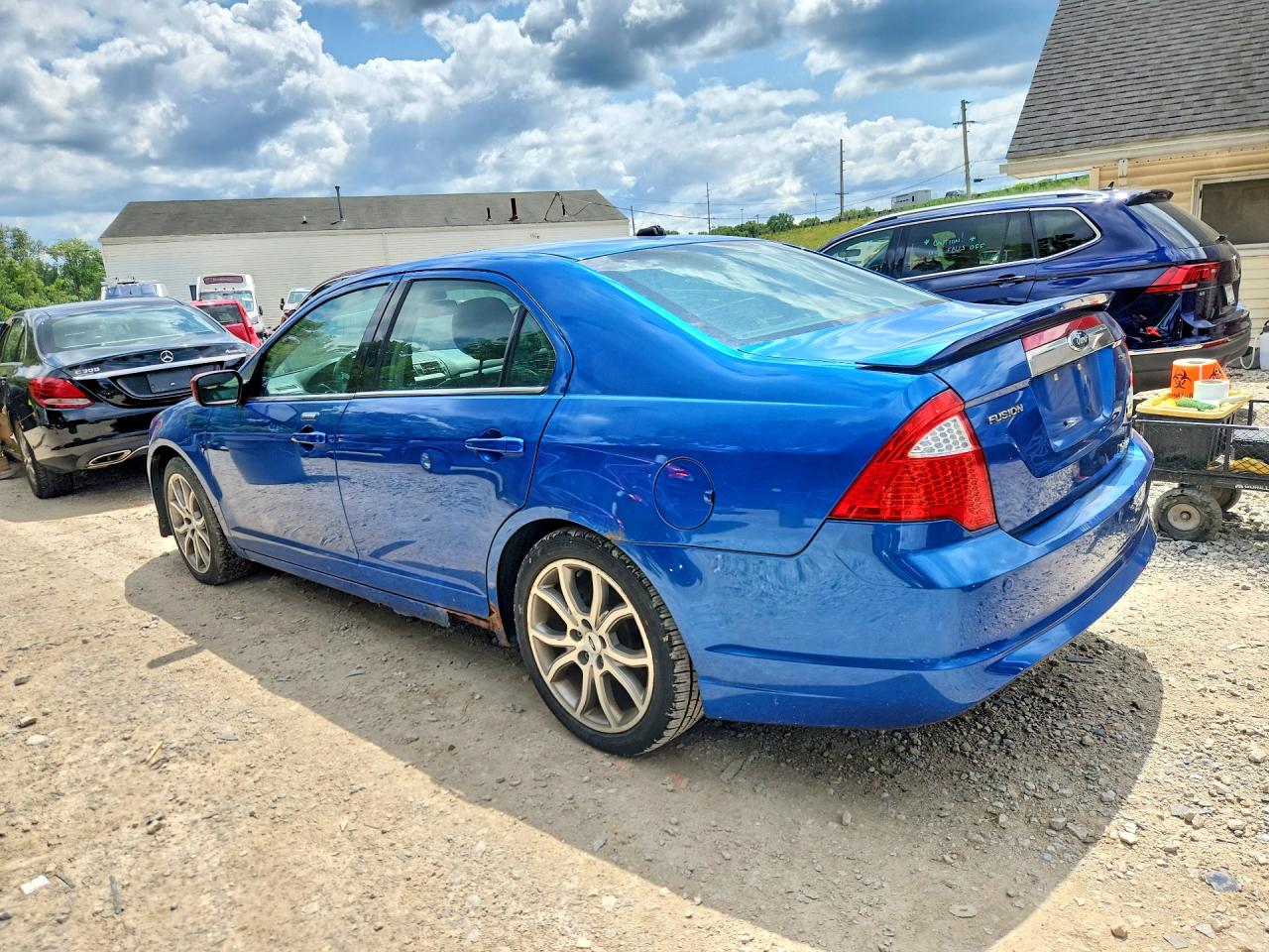 2012 Ford Fusion Sel Blue vin: 3FAHP0JA0CR149489