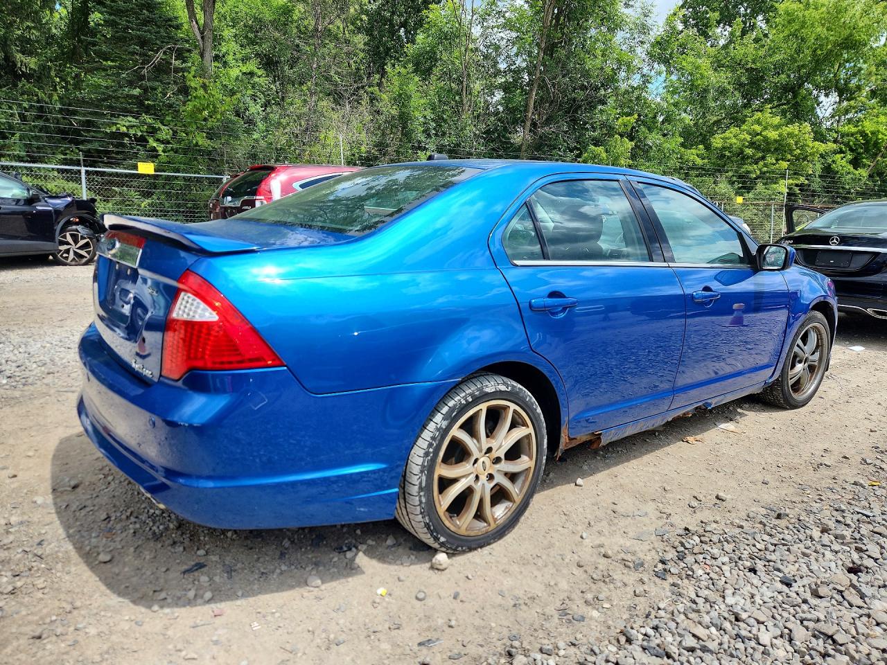 2012 Ford Fusion Sel Blue vin: 3FAHP0JA0CR149489