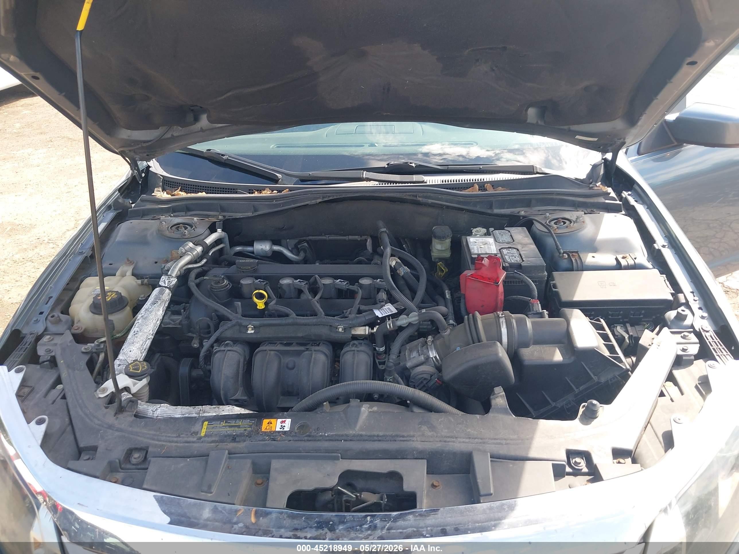 2012 Ford Fusion Sel Light Blue vin: 3FAHP0JA0CR221663