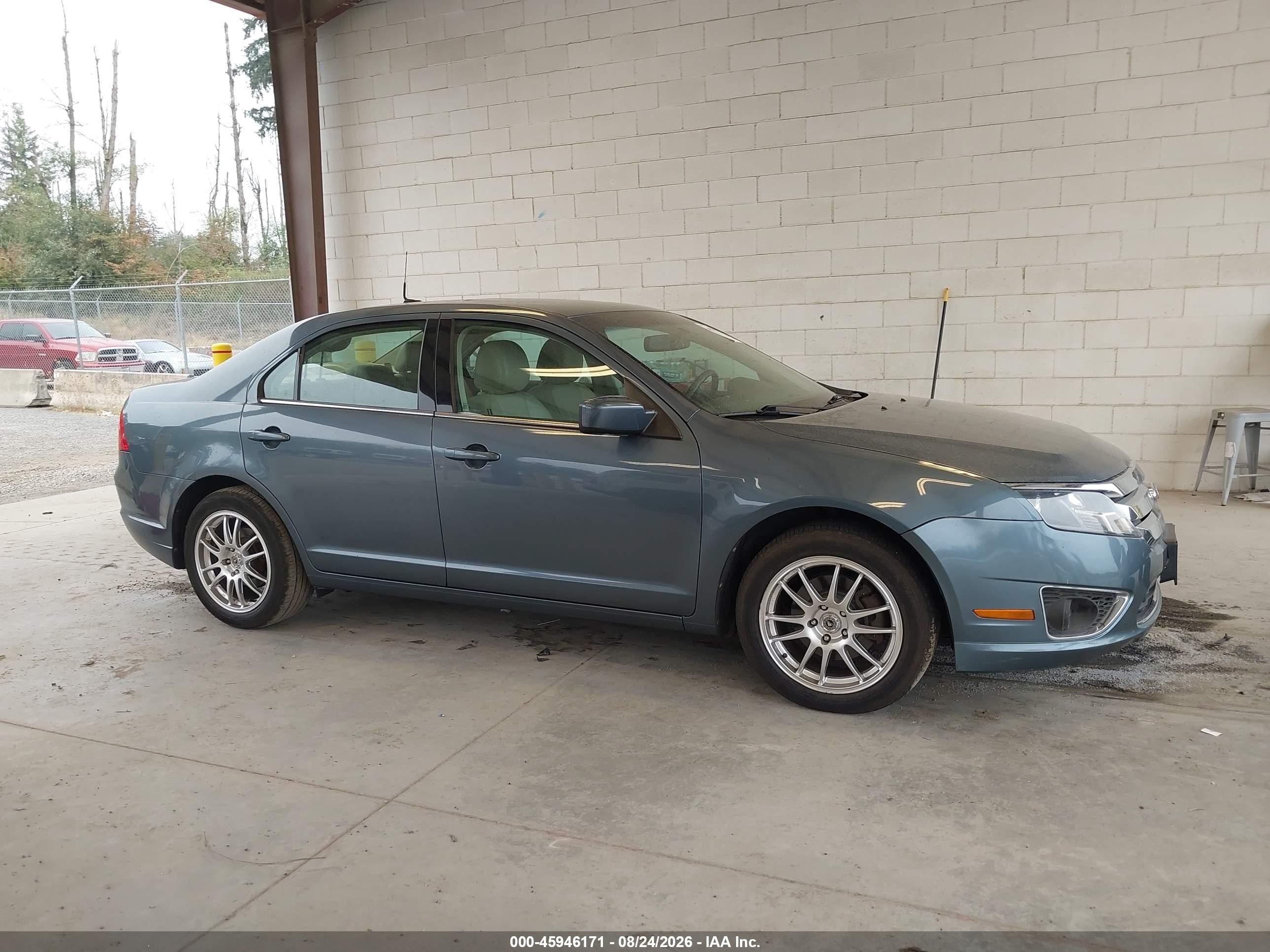 2012 Ford Fusion Sel Blue vin: 3FAHP0JA0CR260088