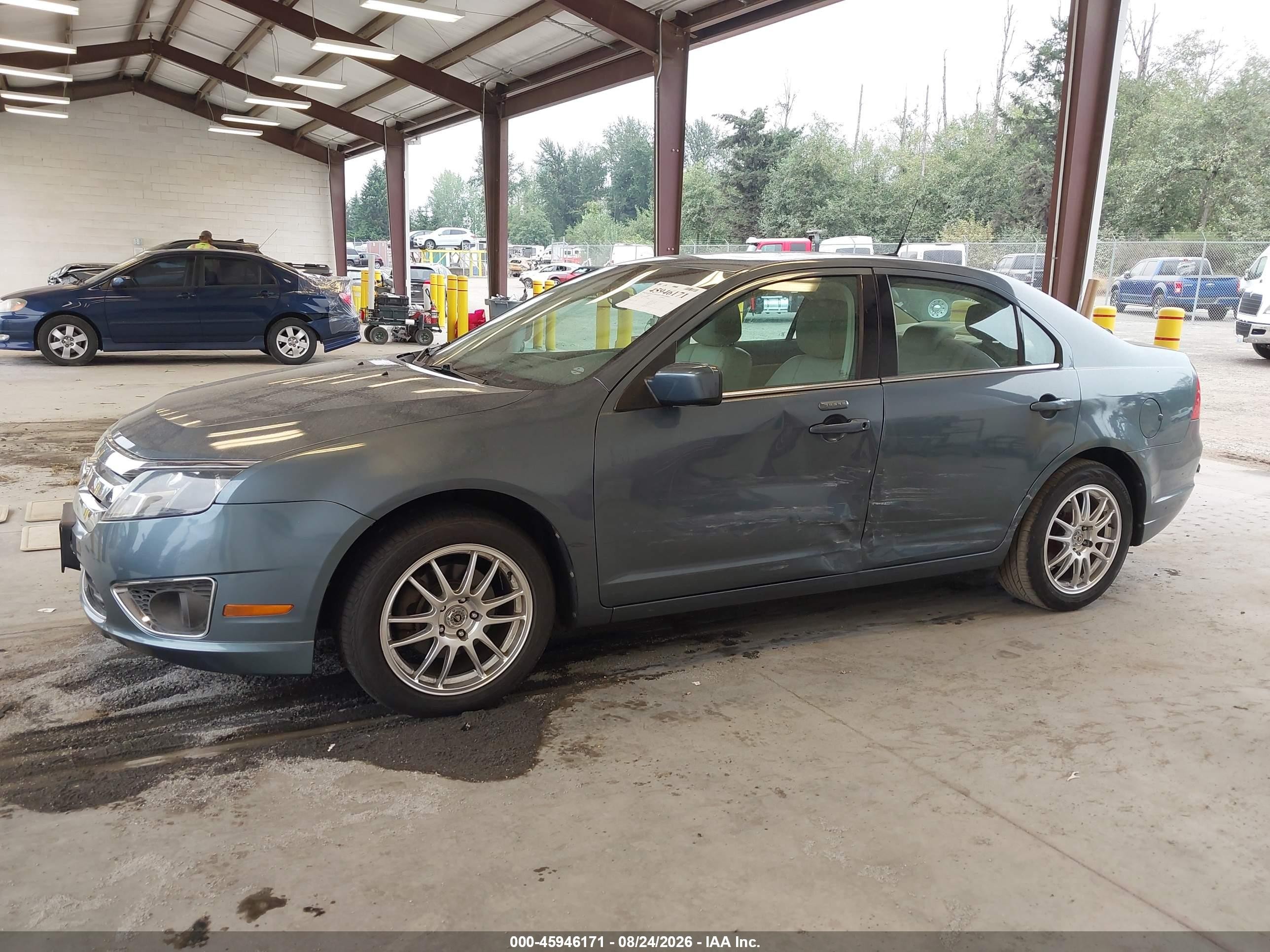 2012 Ford Fusion Sel Blue vin: 3FAHP0JA0CR260088