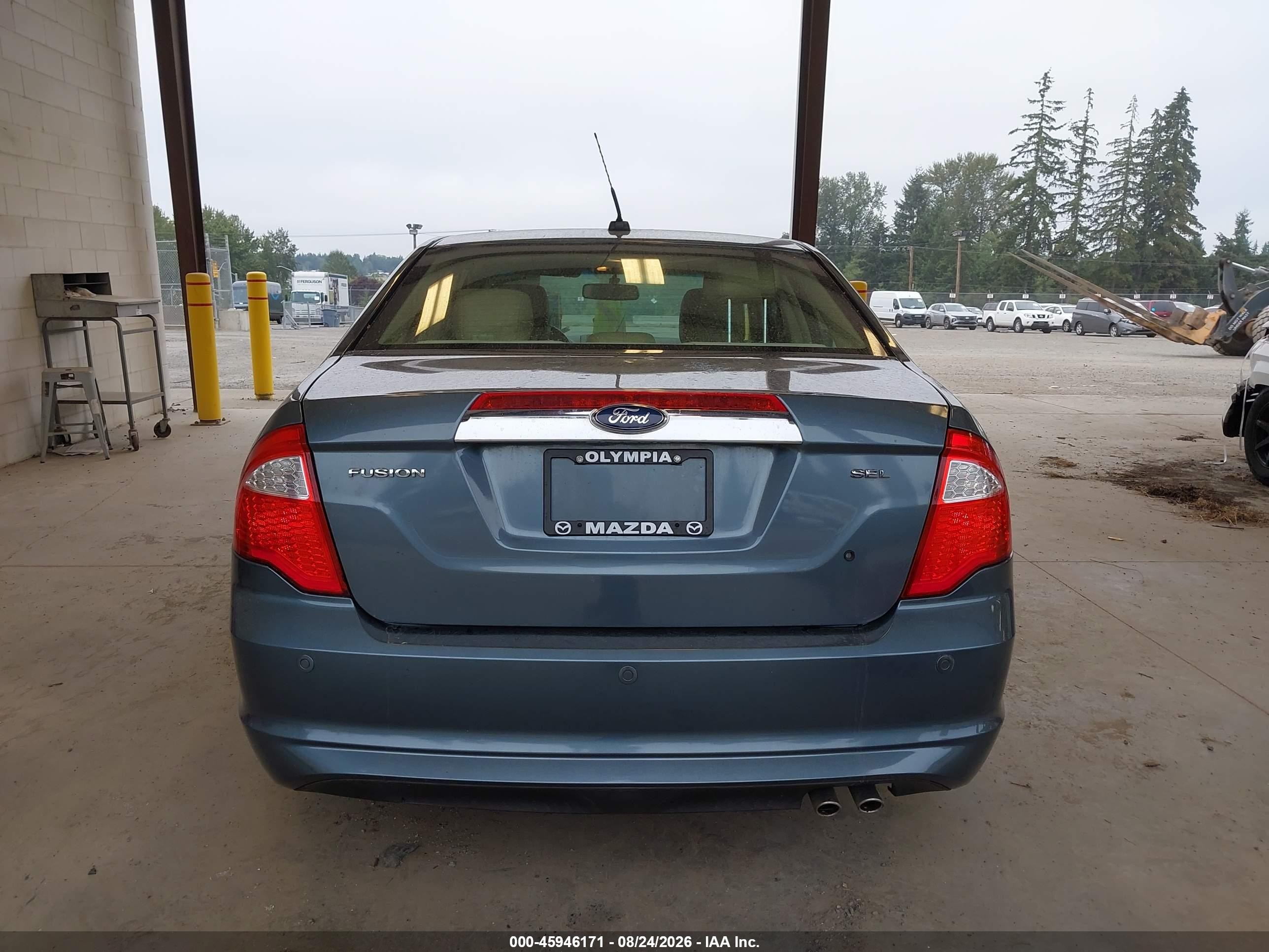 2012 Ford Fusion Sel Blue vin: 3FAHP0JA0CR260088