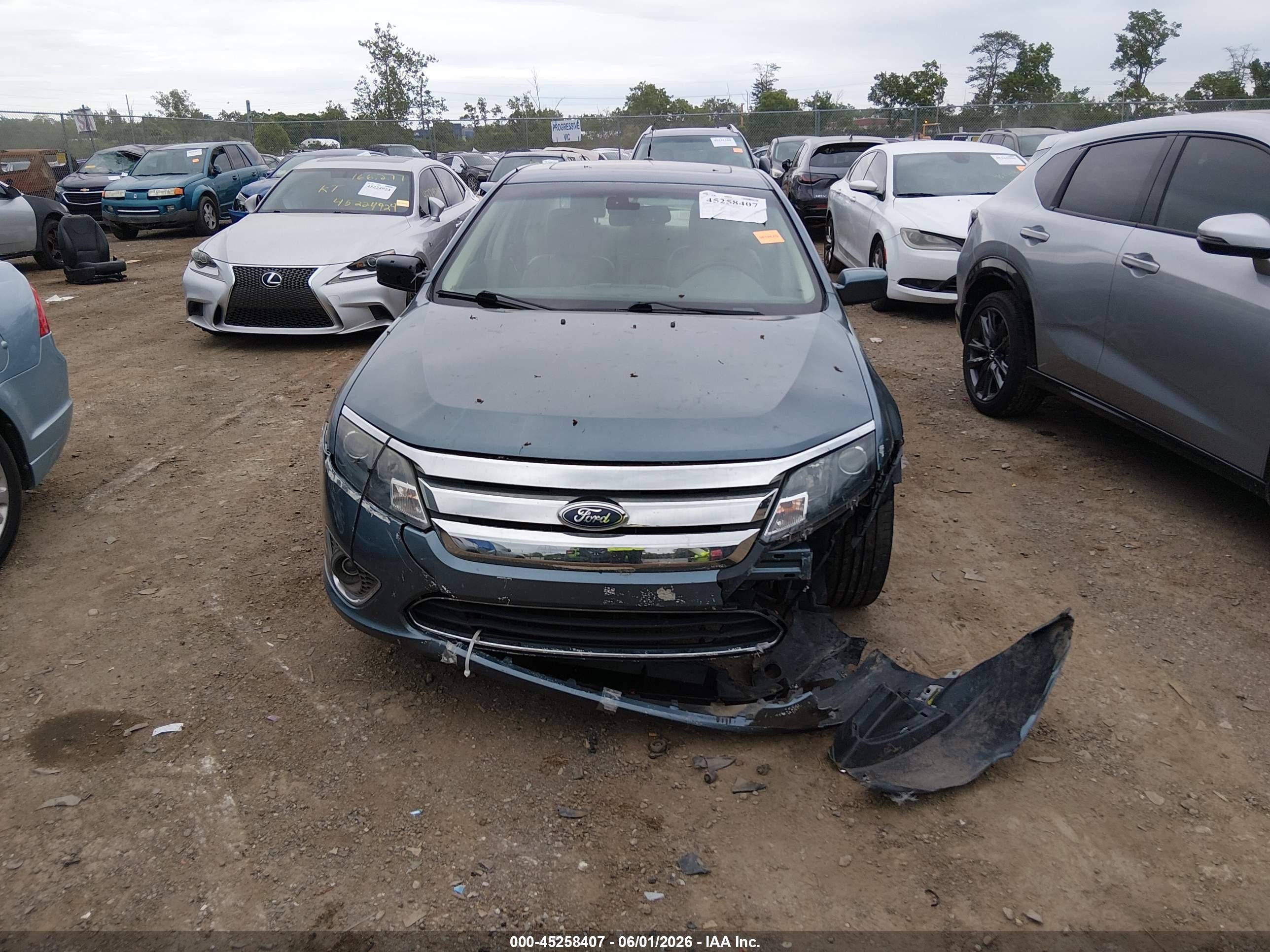 2012 Ford Fusion Sel Blue vin: 3FAHP0JA0CR314554