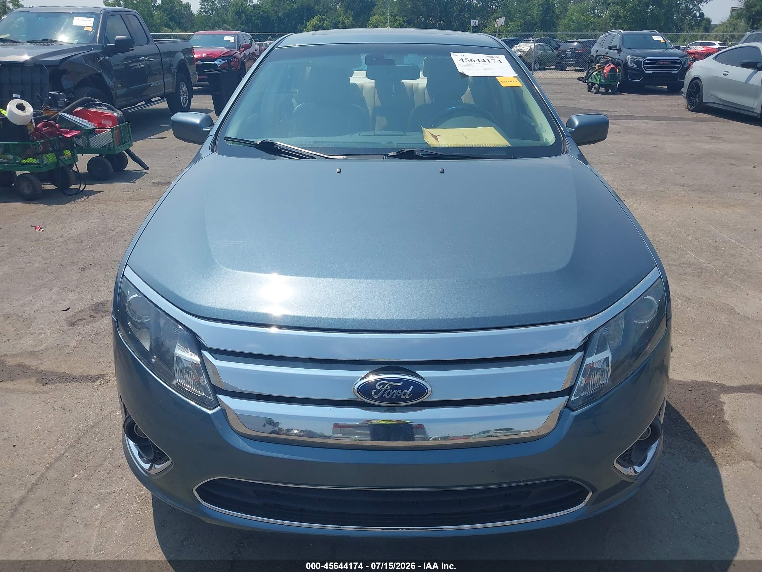 2012 Ford Fusion Sel Blue vin: 3FAHP0JA0CR375502