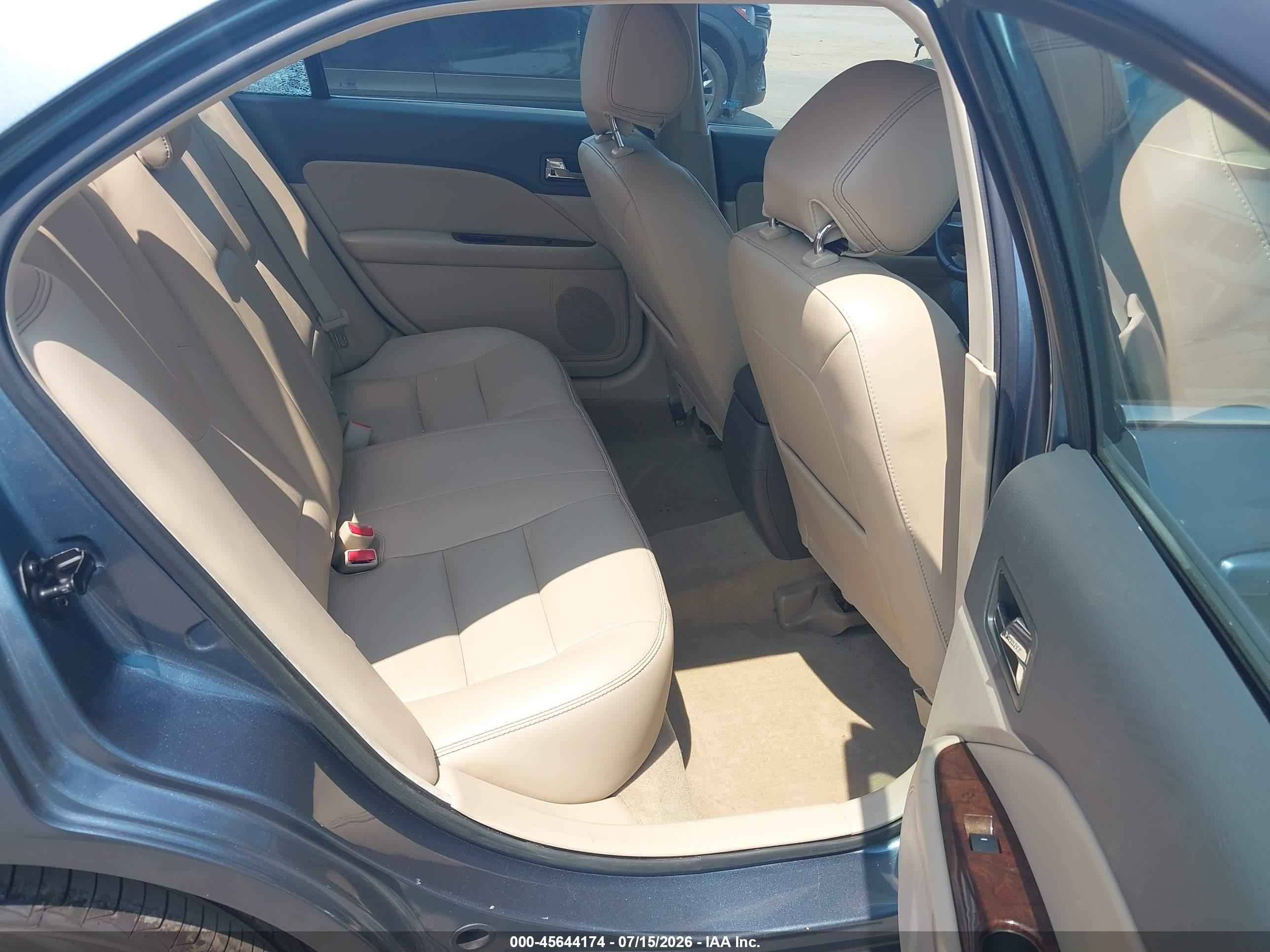 2012 Ford Fusion Sel Blue vin: 3FAHP0JA0CR375502