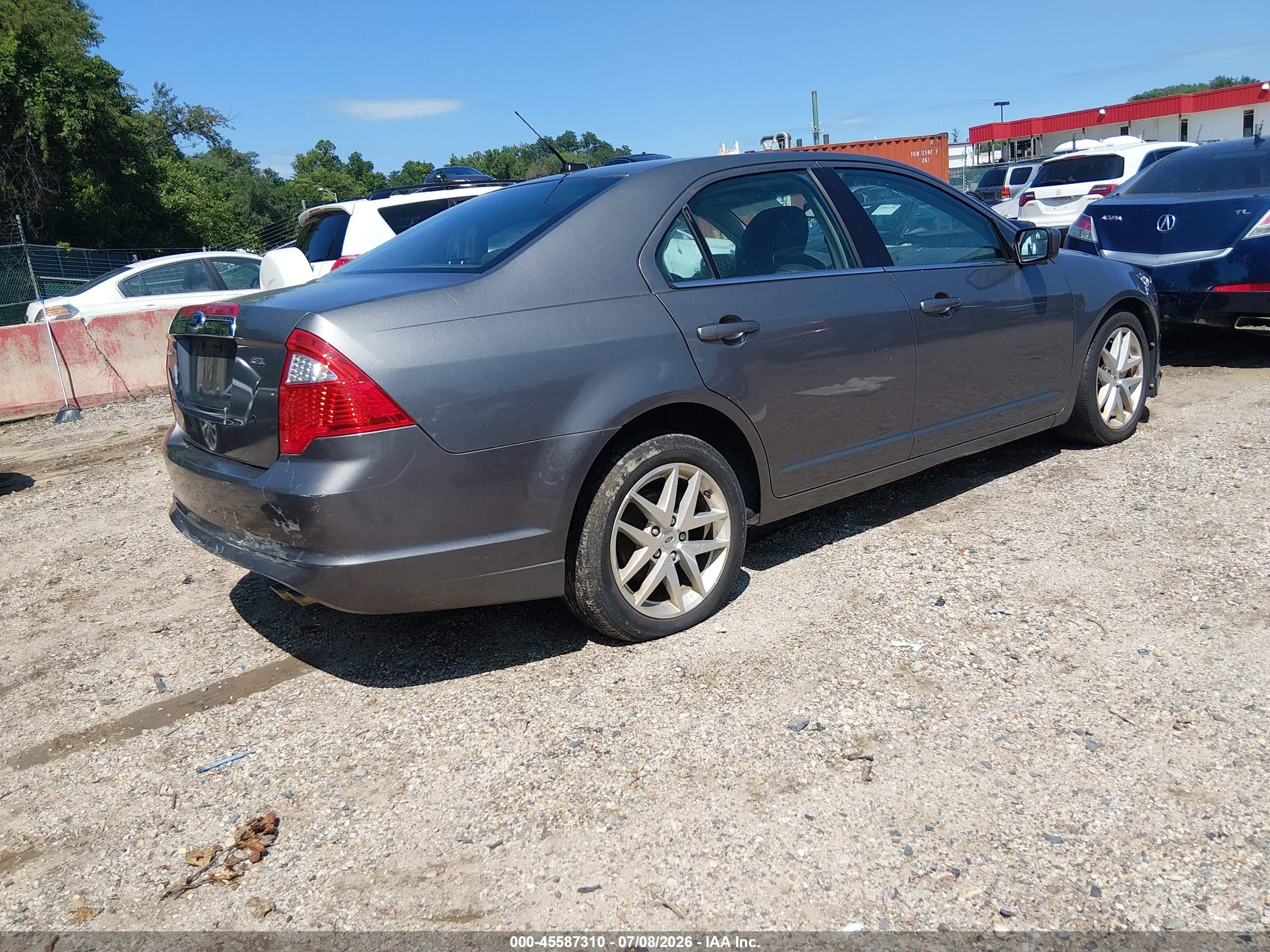 2012 Ford Fusion Sel Gray vin: 3FAHP0JA0CR429557
